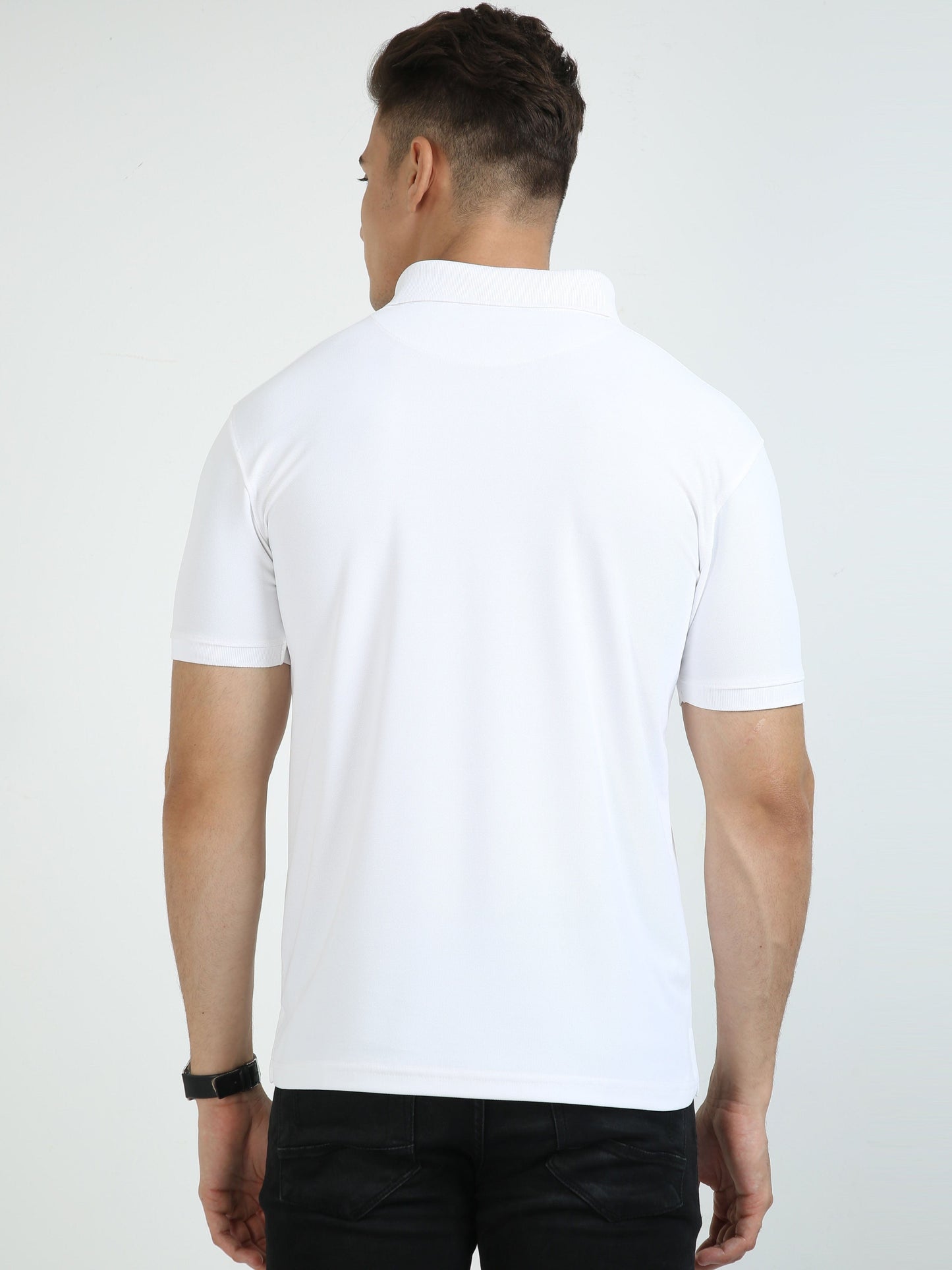 White Men's Polo T-shirt
