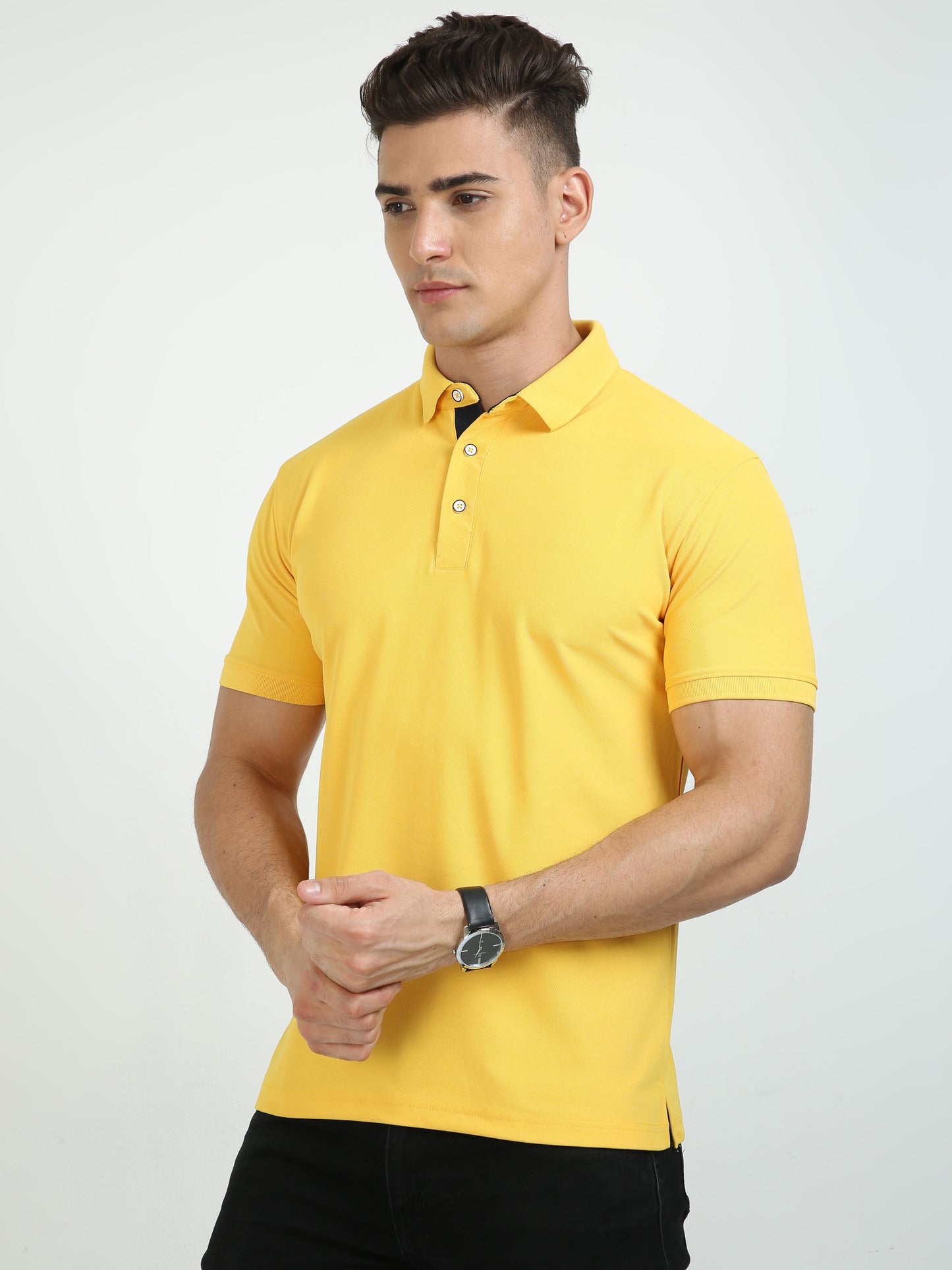 Banana Yellow Men's Polo T-shirt