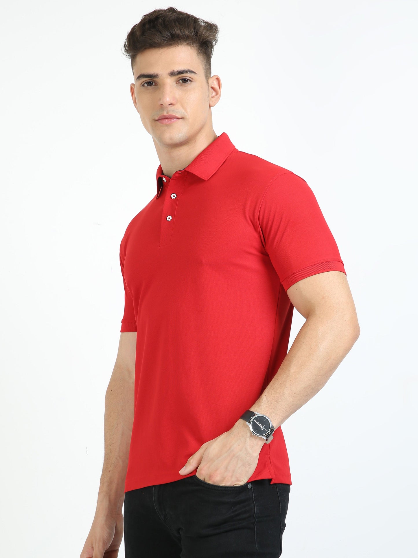 Arrow Red Men's Polo T-shirt