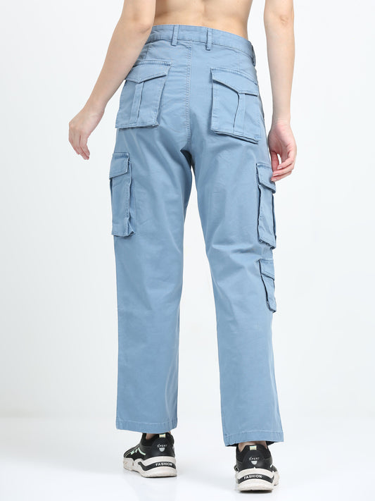 Vintage Blue Cargo Pants Womens