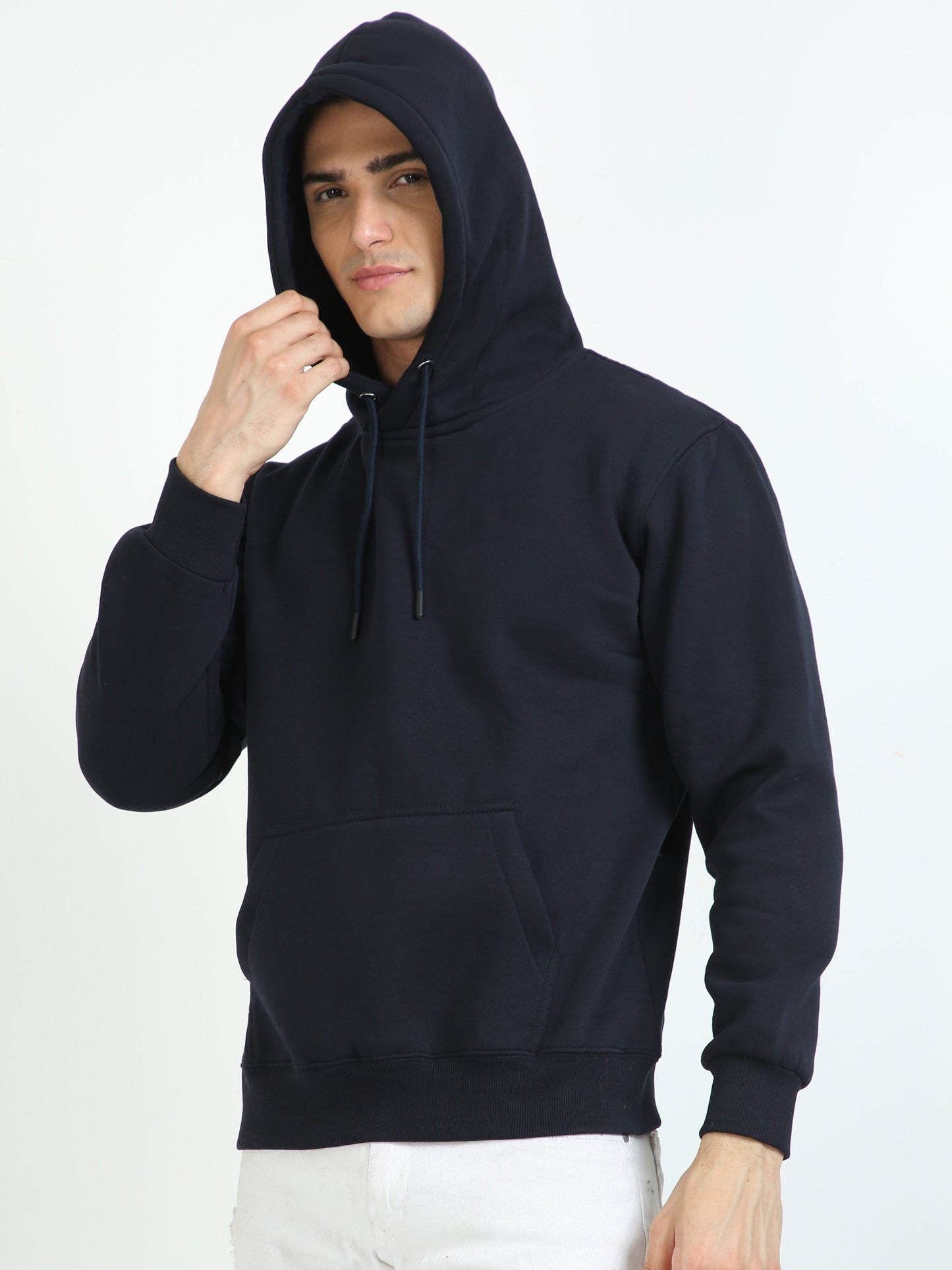 Men Navy Hoodie