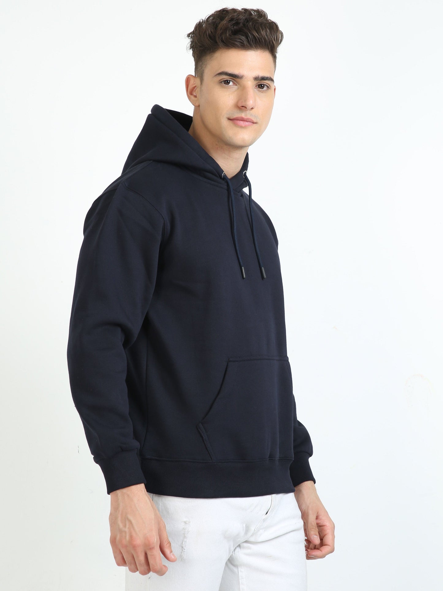 Men Navy Hoodie