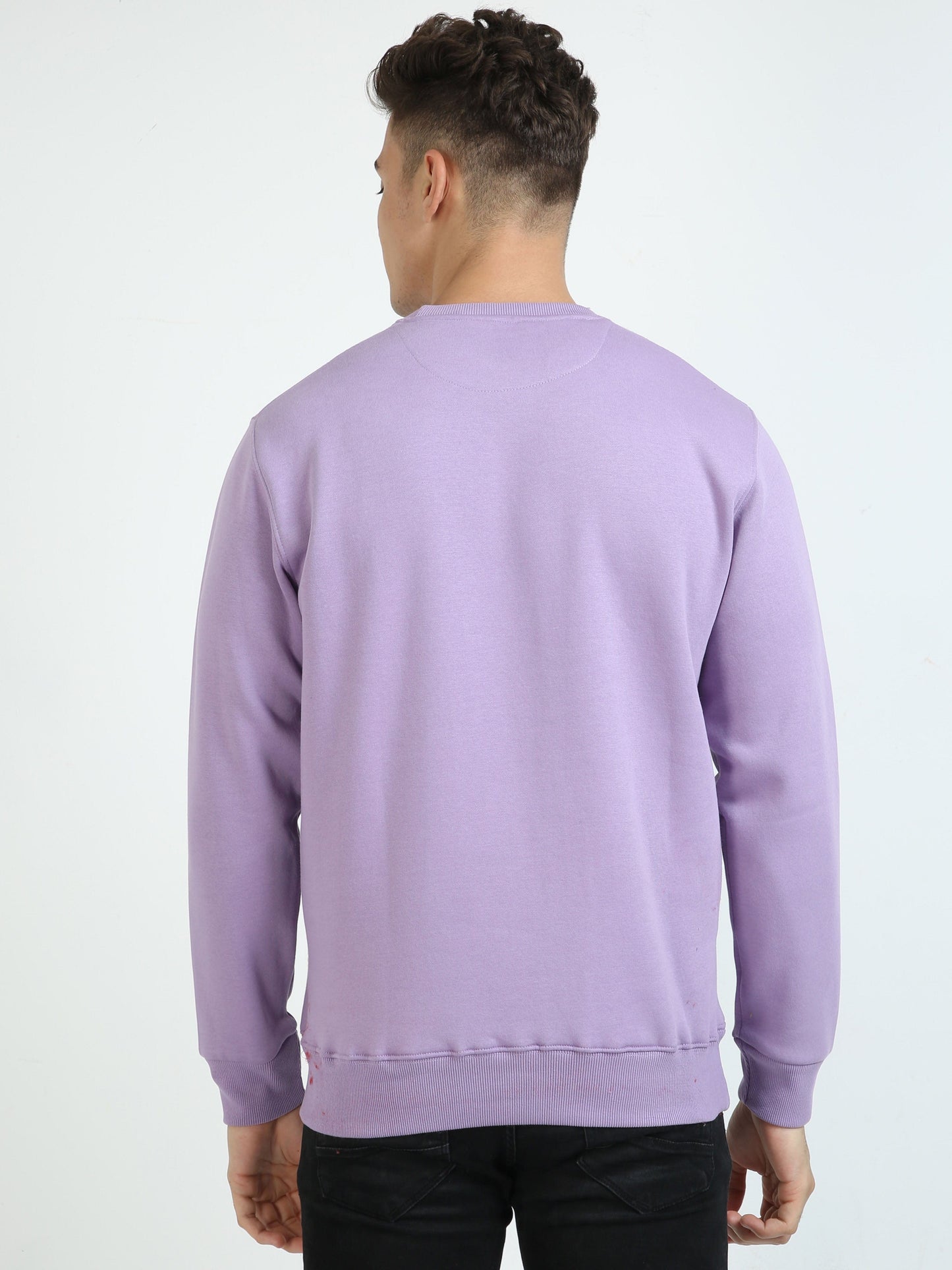 Men Lavender Sweatshirt