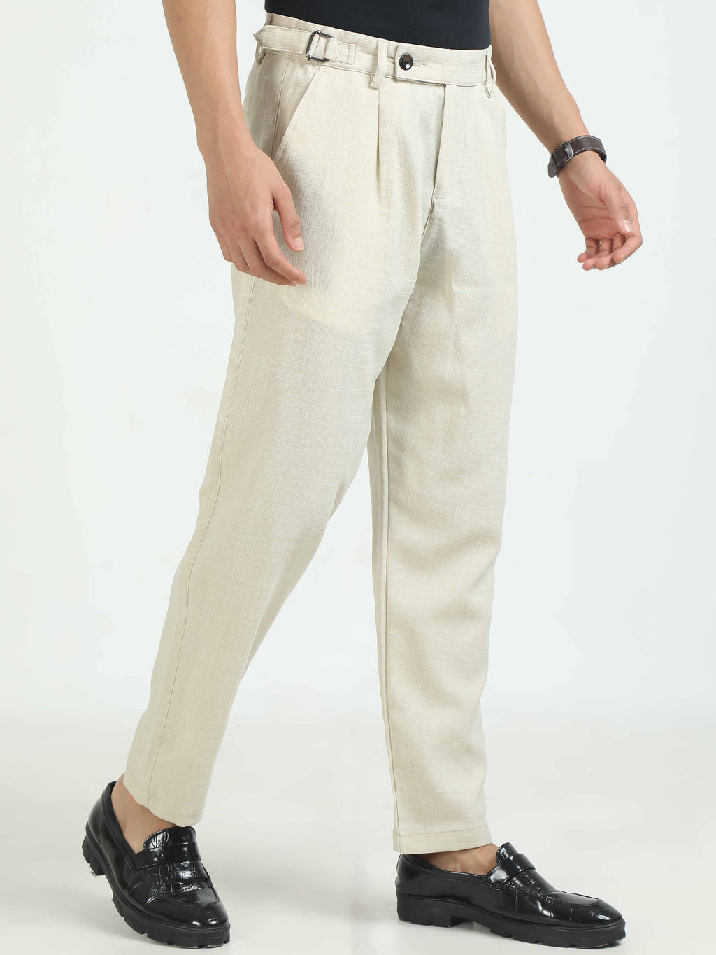 Men Air Linen Summer Pants-Beige