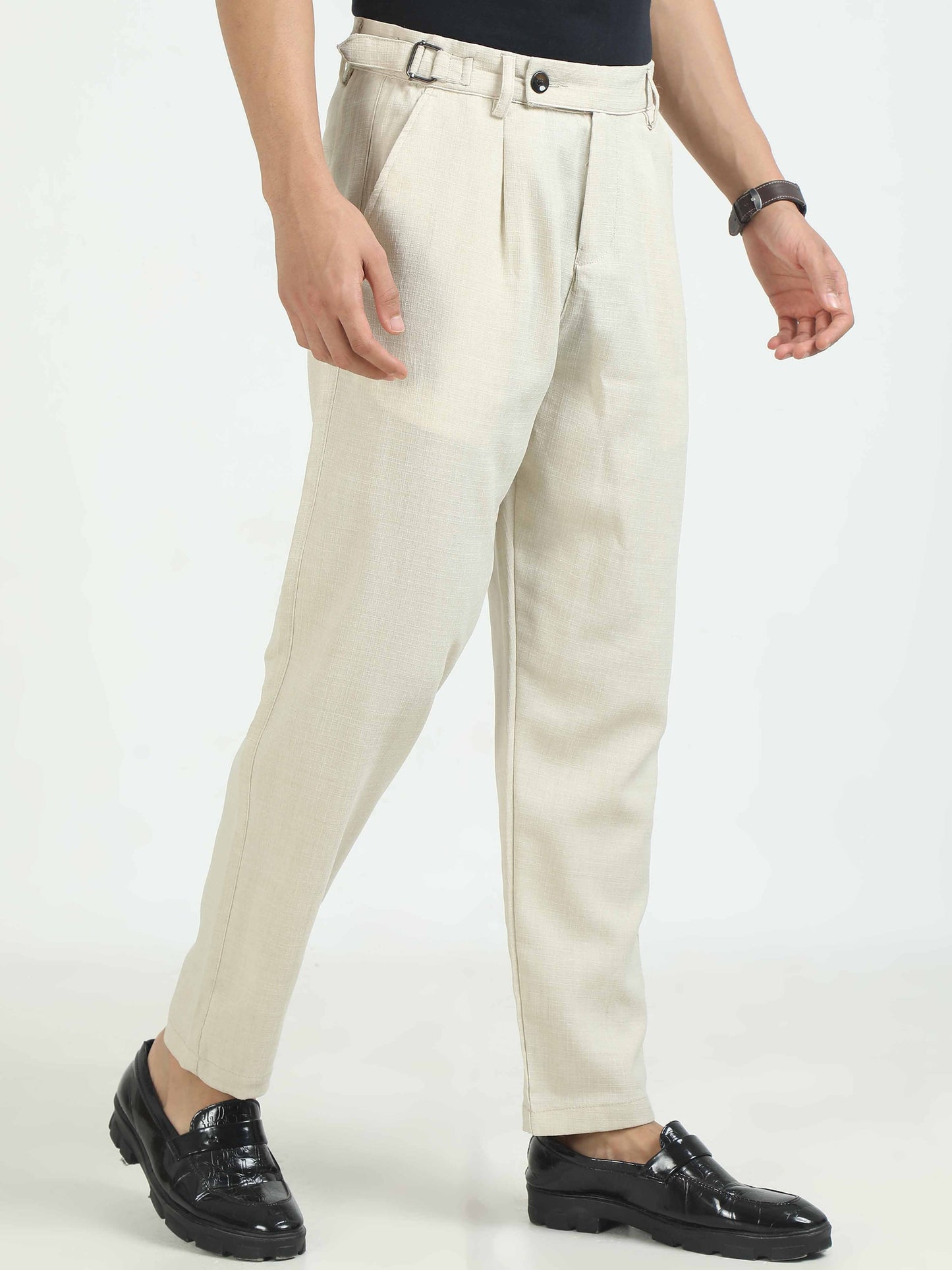 Men Air Linen Summer Pants-Beige