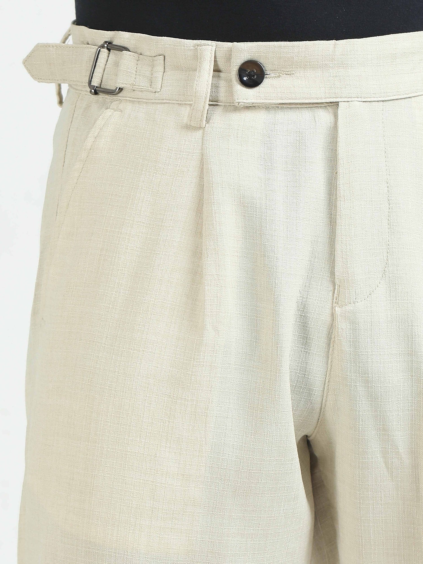 Men Air Linen Summer Pants-Beige