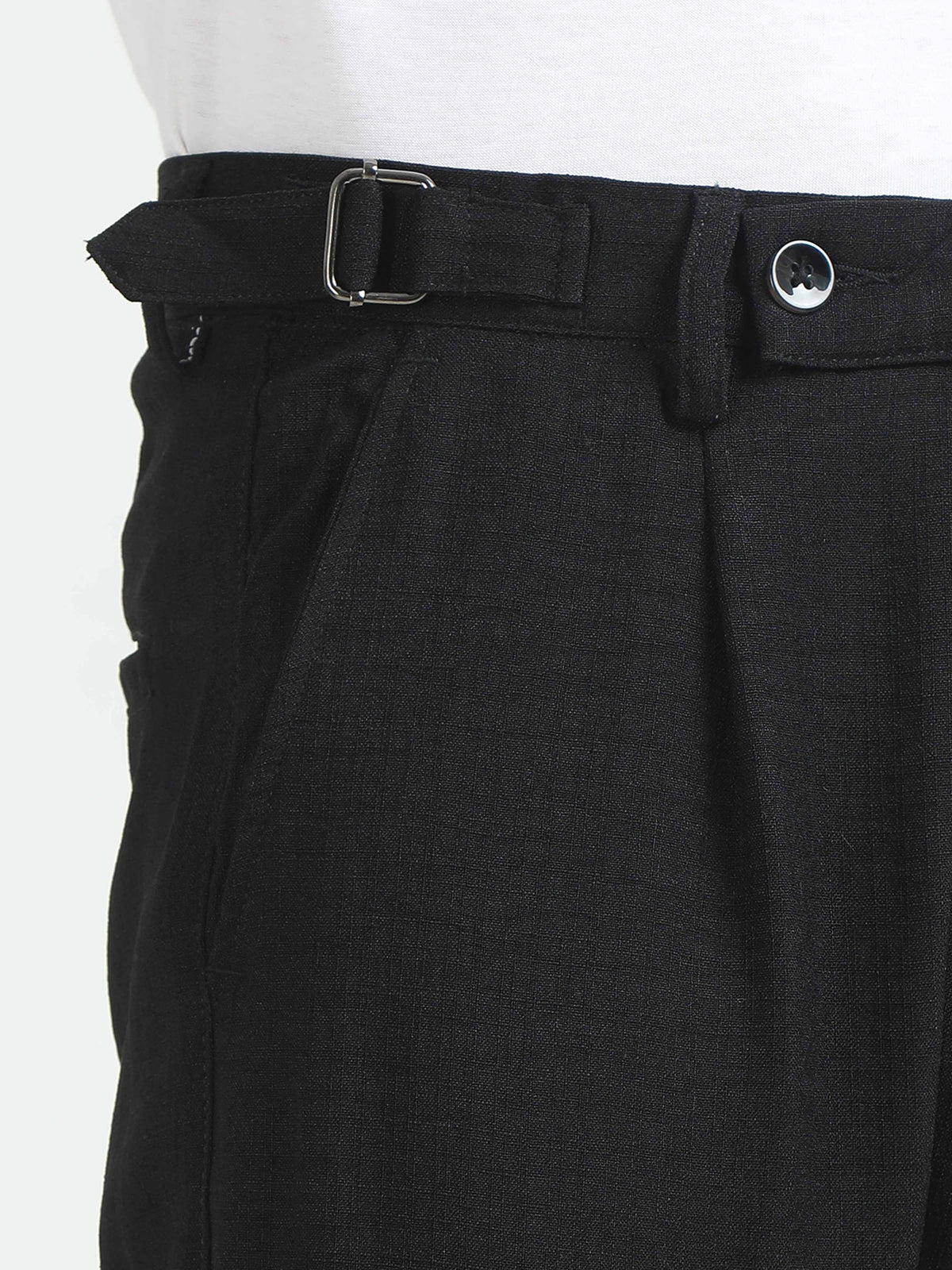 Men Air Linen Summer Pants-Black