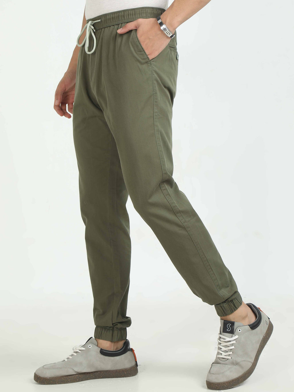 Men Air Joggers-Lt Olive