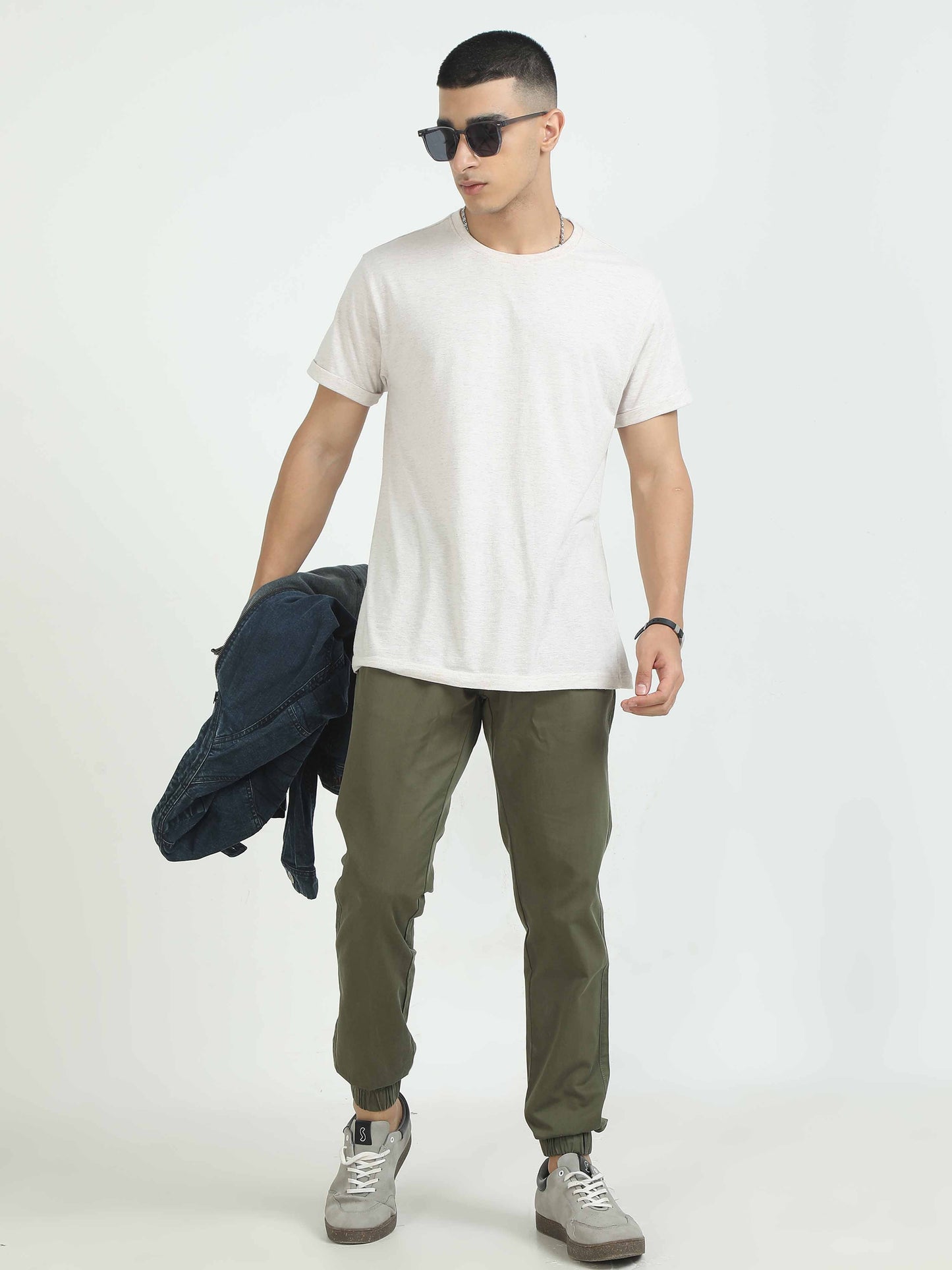Men Air Joggers-Lt Olive