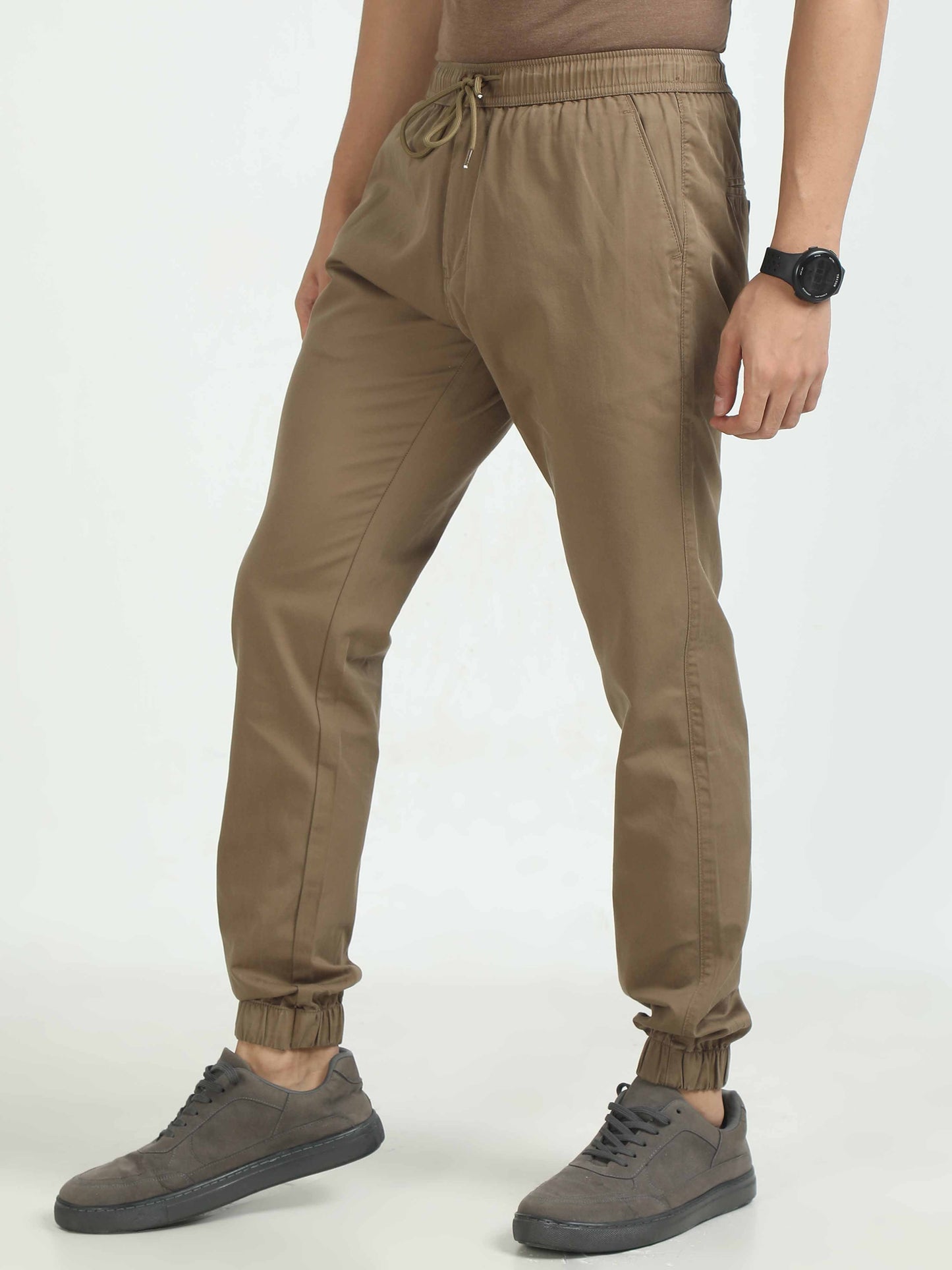 Men Air Joggers-Khakhi