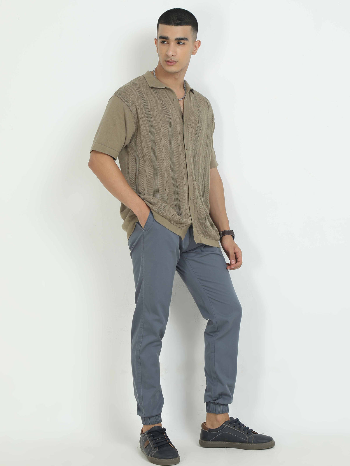 Men Air Joggers-Smoke