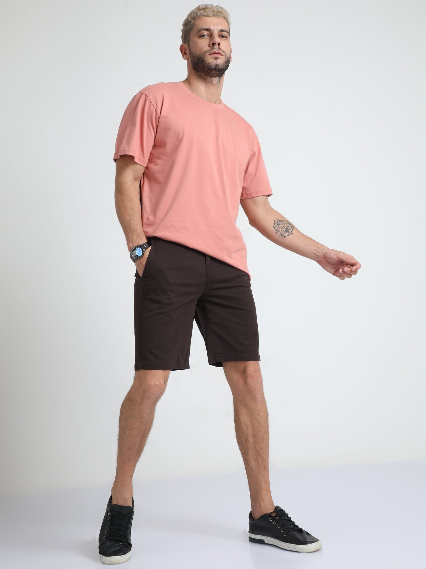 Modern Twill Brown Shorts