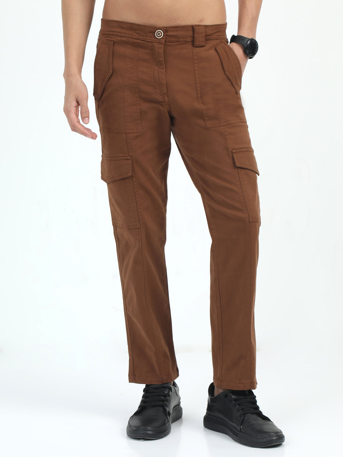 Men Classic Bolsillo Cargo - Rust