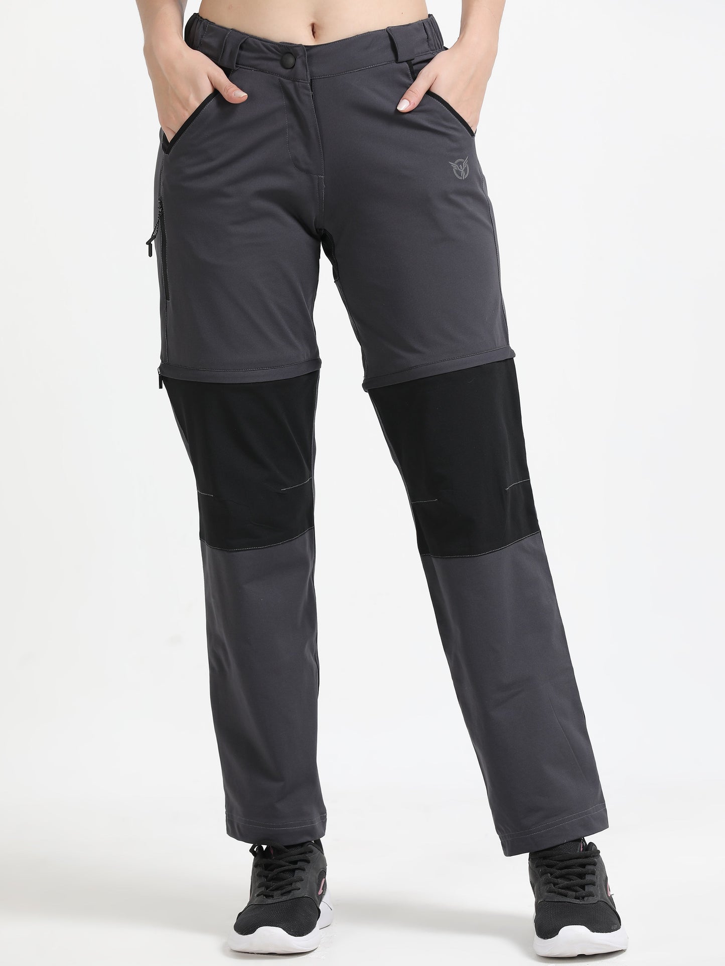 Grey Detachable “Convertible” Camper Pants
for Women