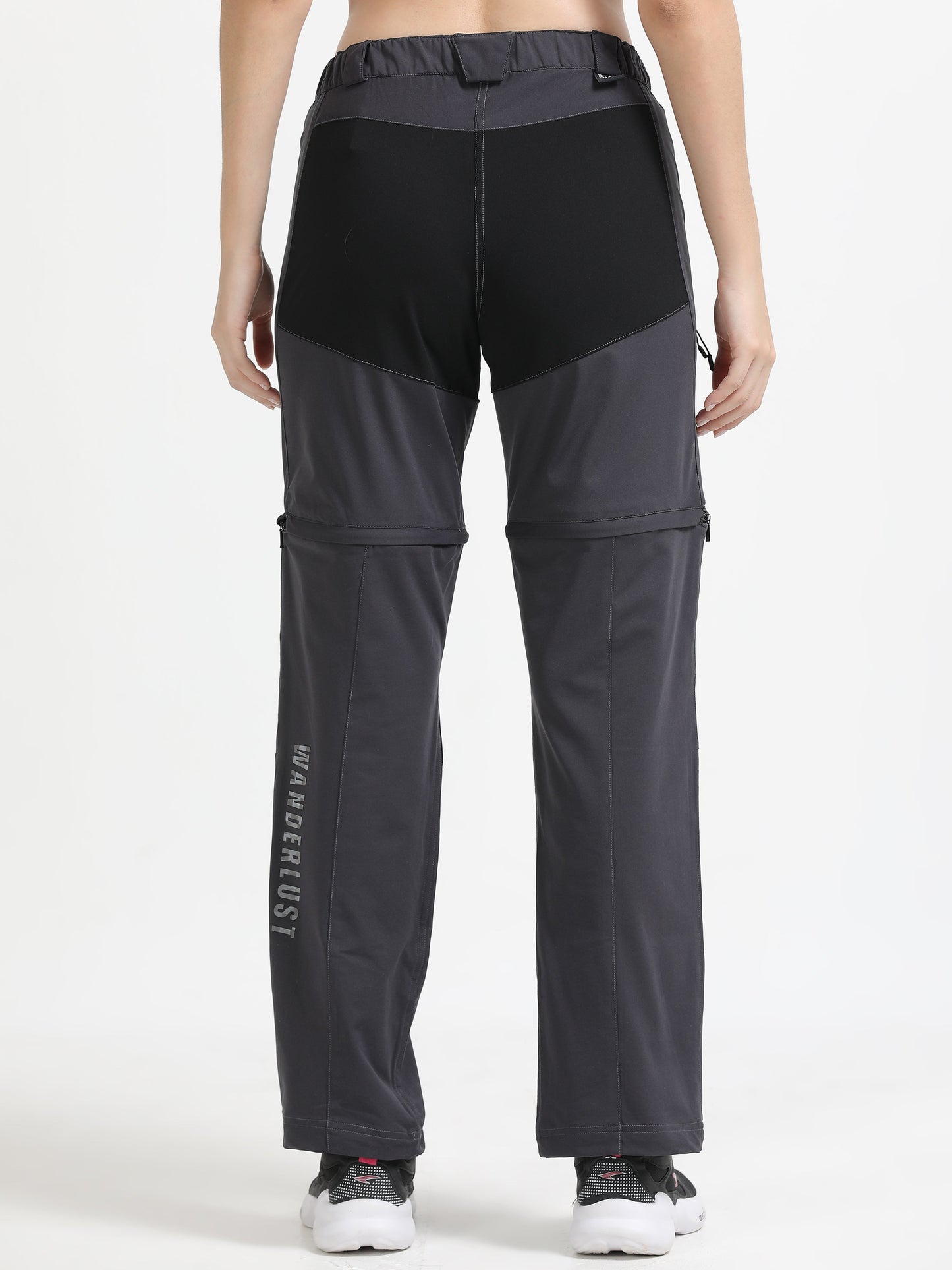 Grey Detachable “Convertible” Camper Pants
for Women