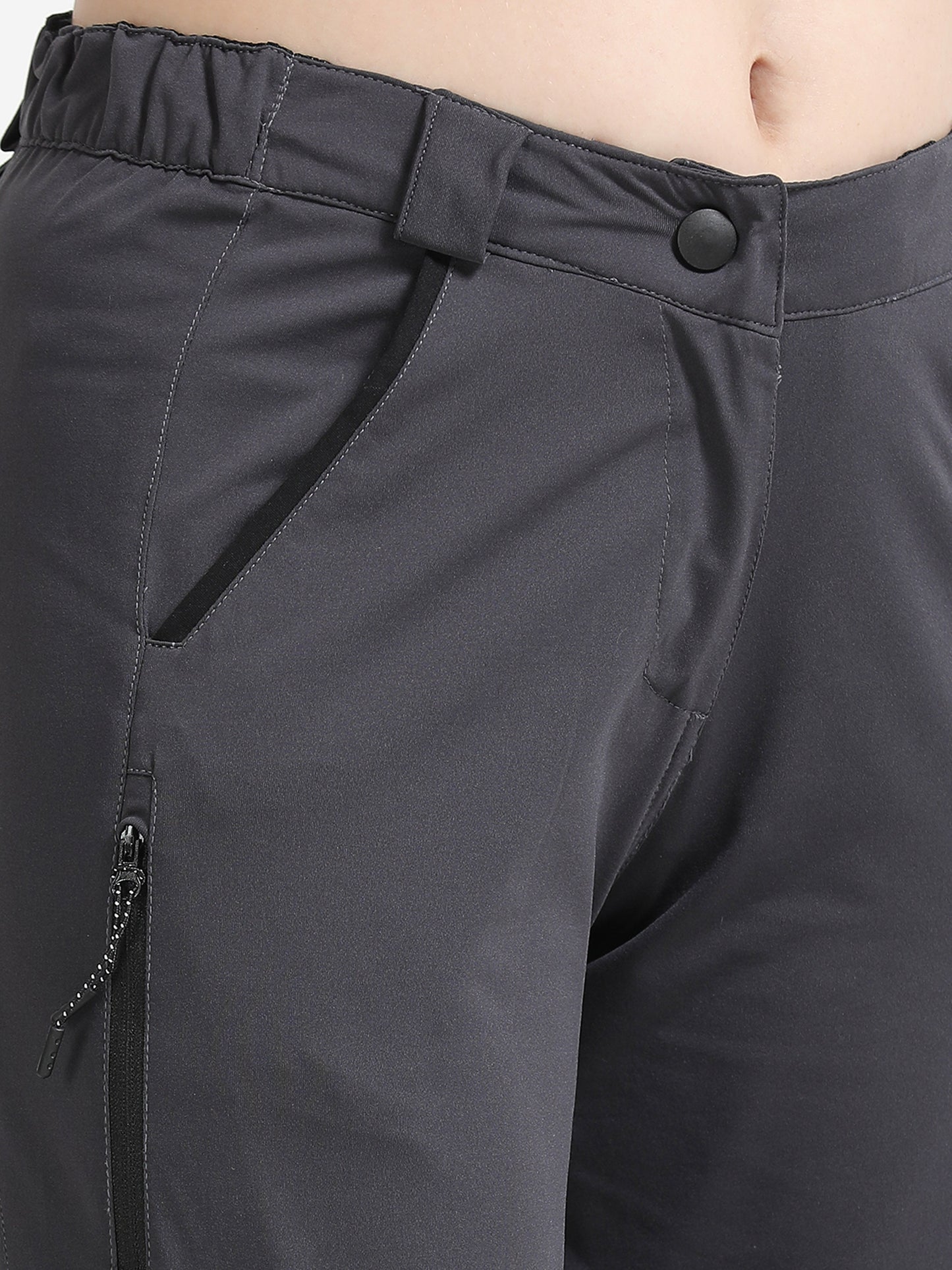 Grey Detachable “Convertible” Camper Pants
for Women