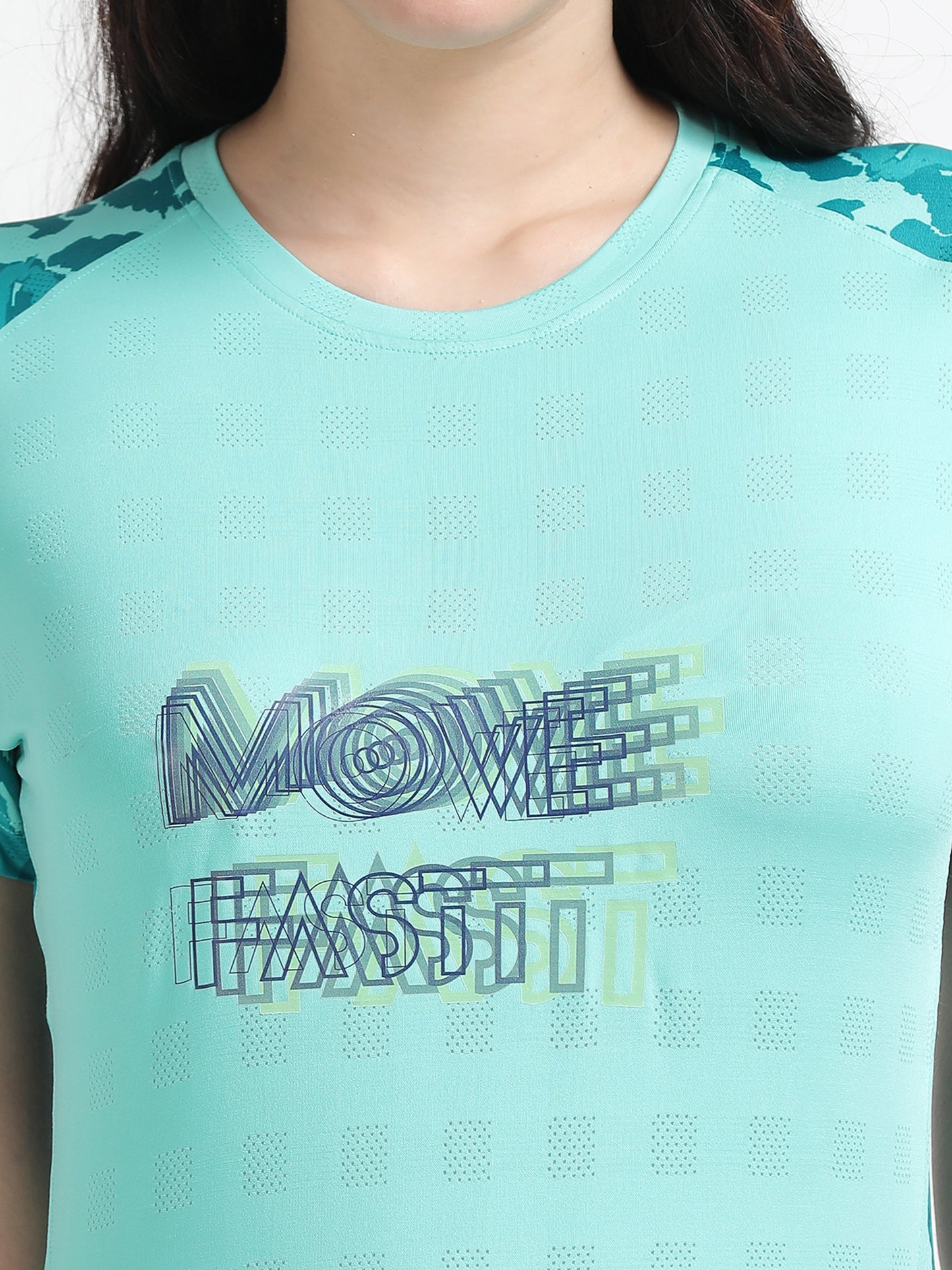 Aqua Essential Active Printed T- Shirt