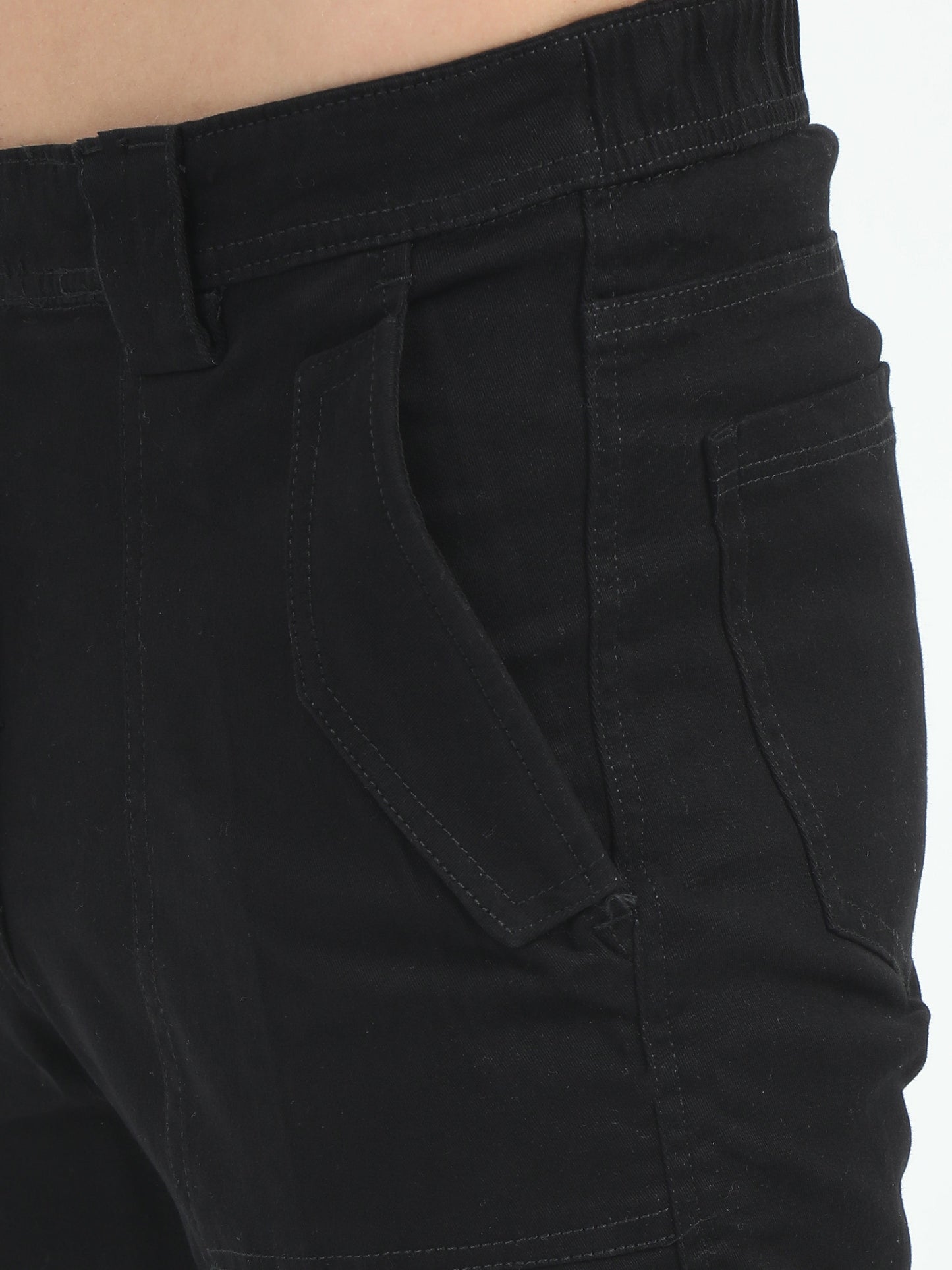 Men Classic Bolsillo Cargo - Black