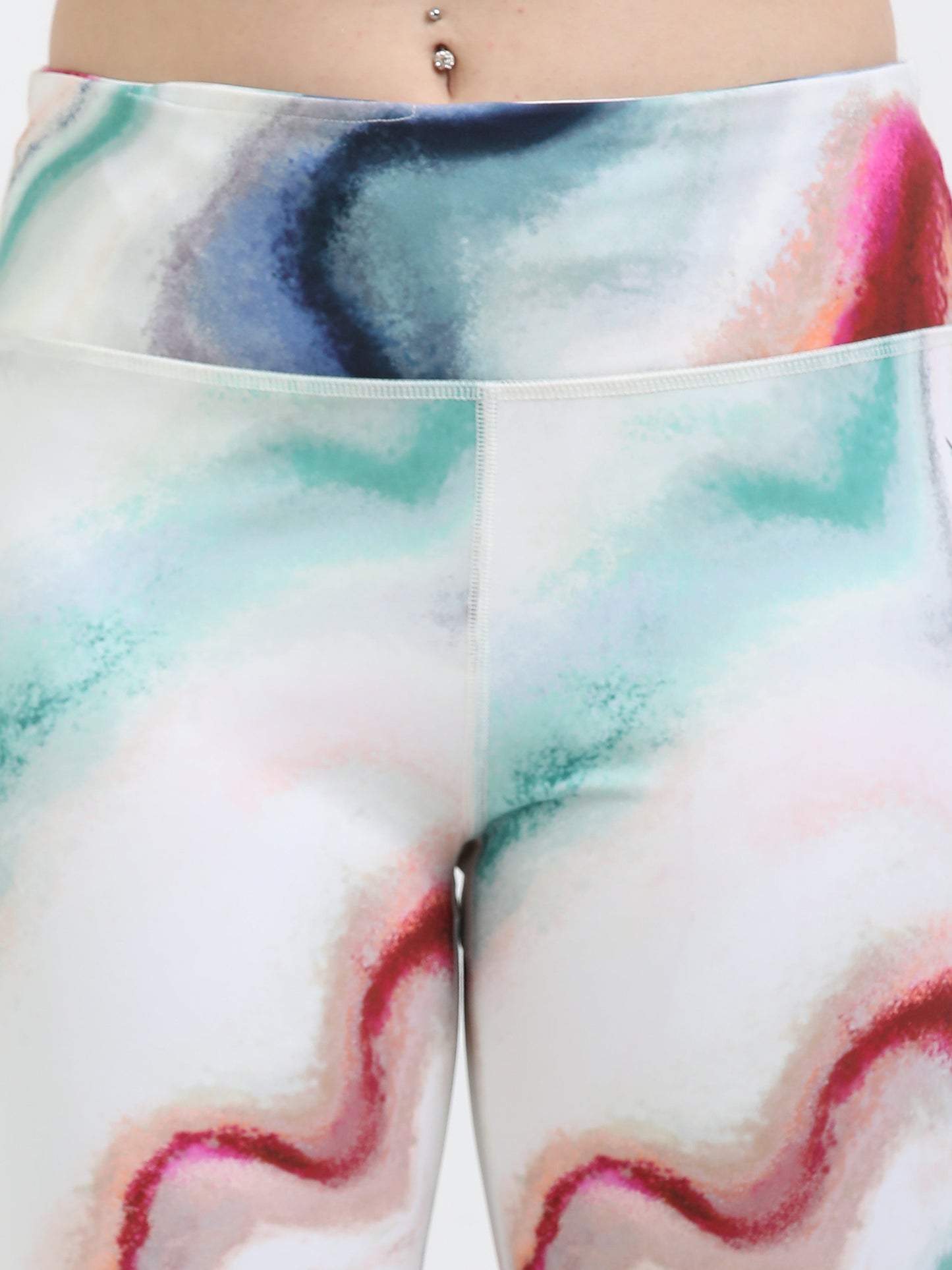 VerveFlex: Printed Legging With Mesh Panel Ankle length