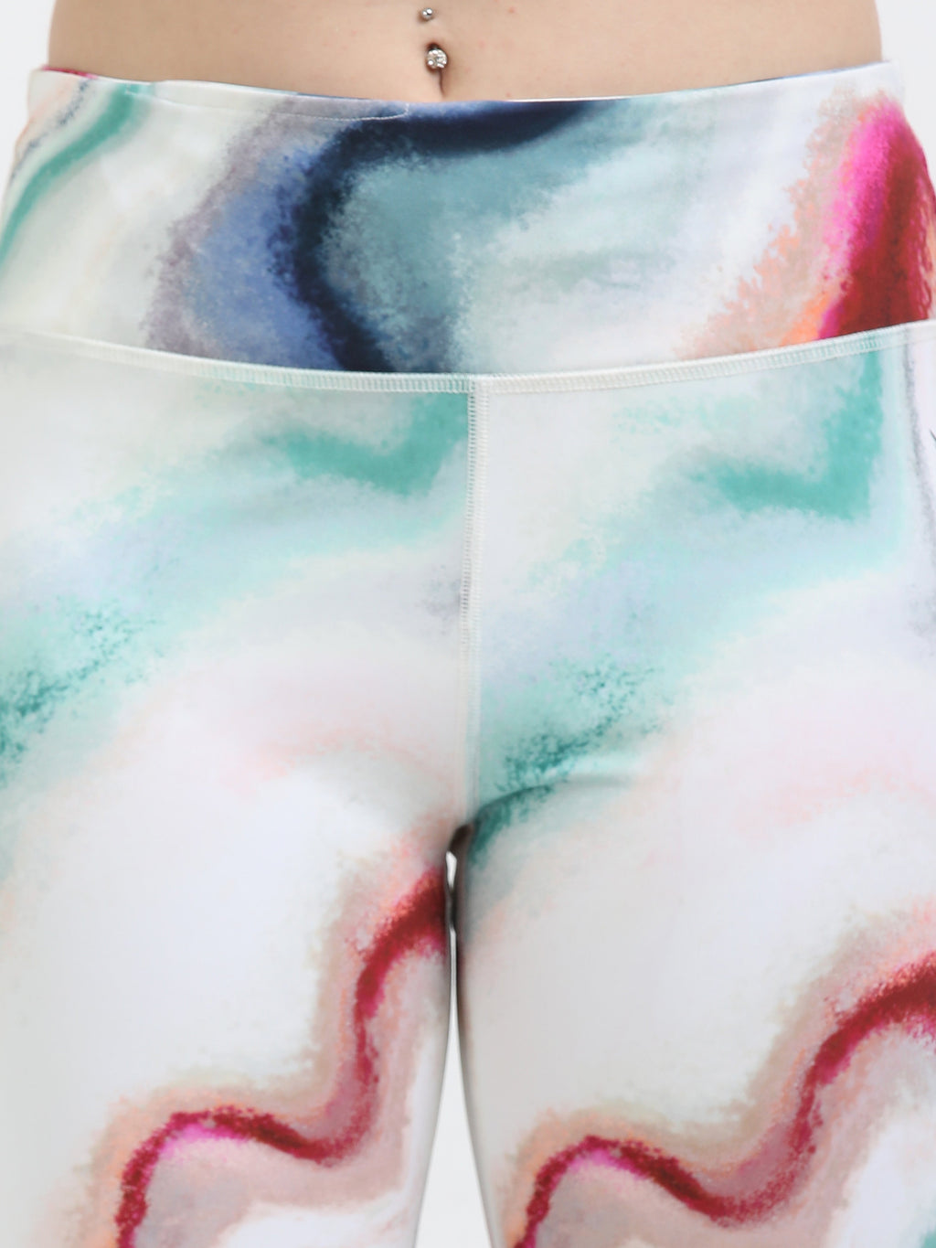 VerveFlex: Printed Legging With Mesh Panel Ankle length