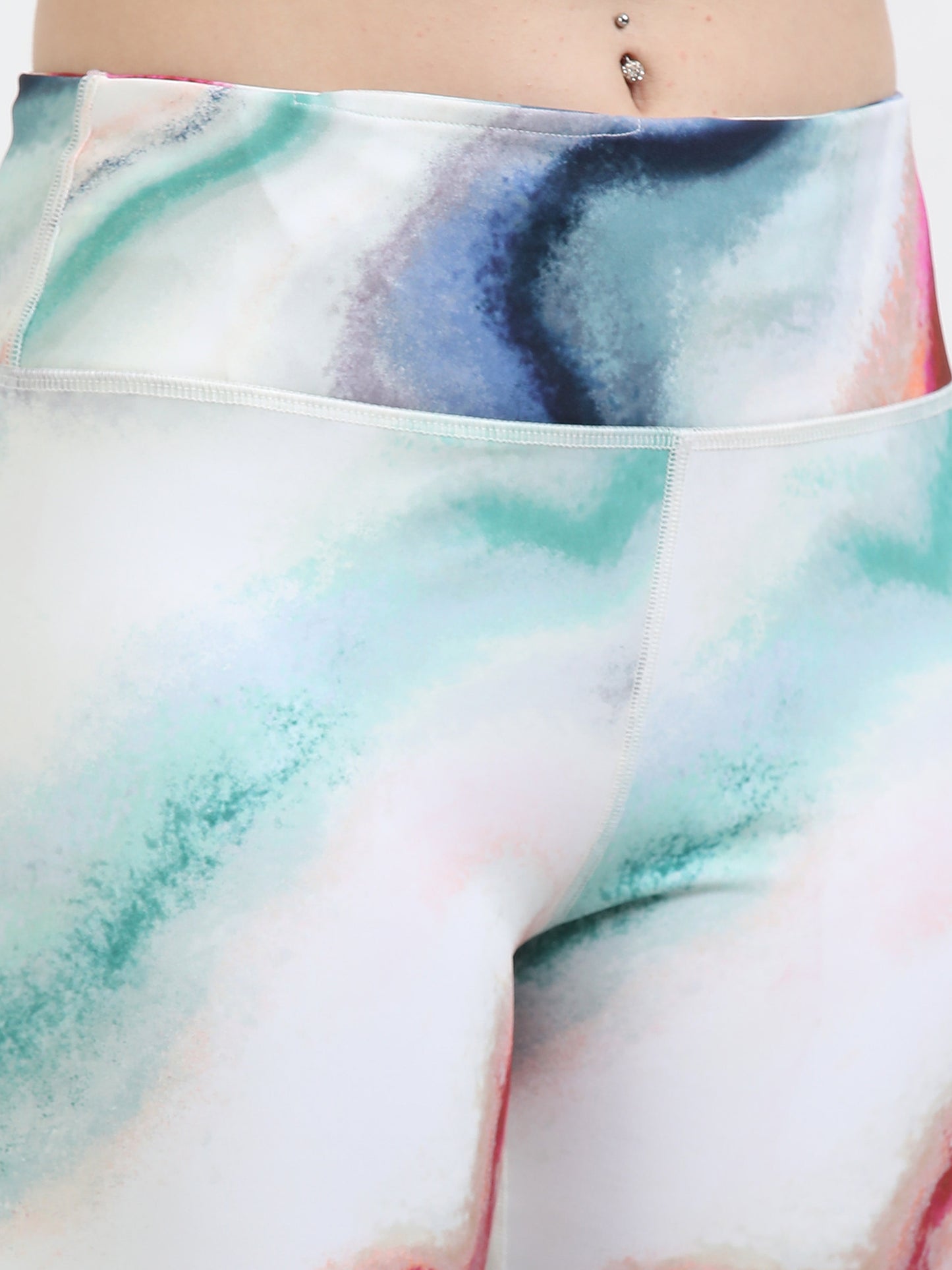 VerveFlex: Printed Legging With Mesh Panel Ankle length