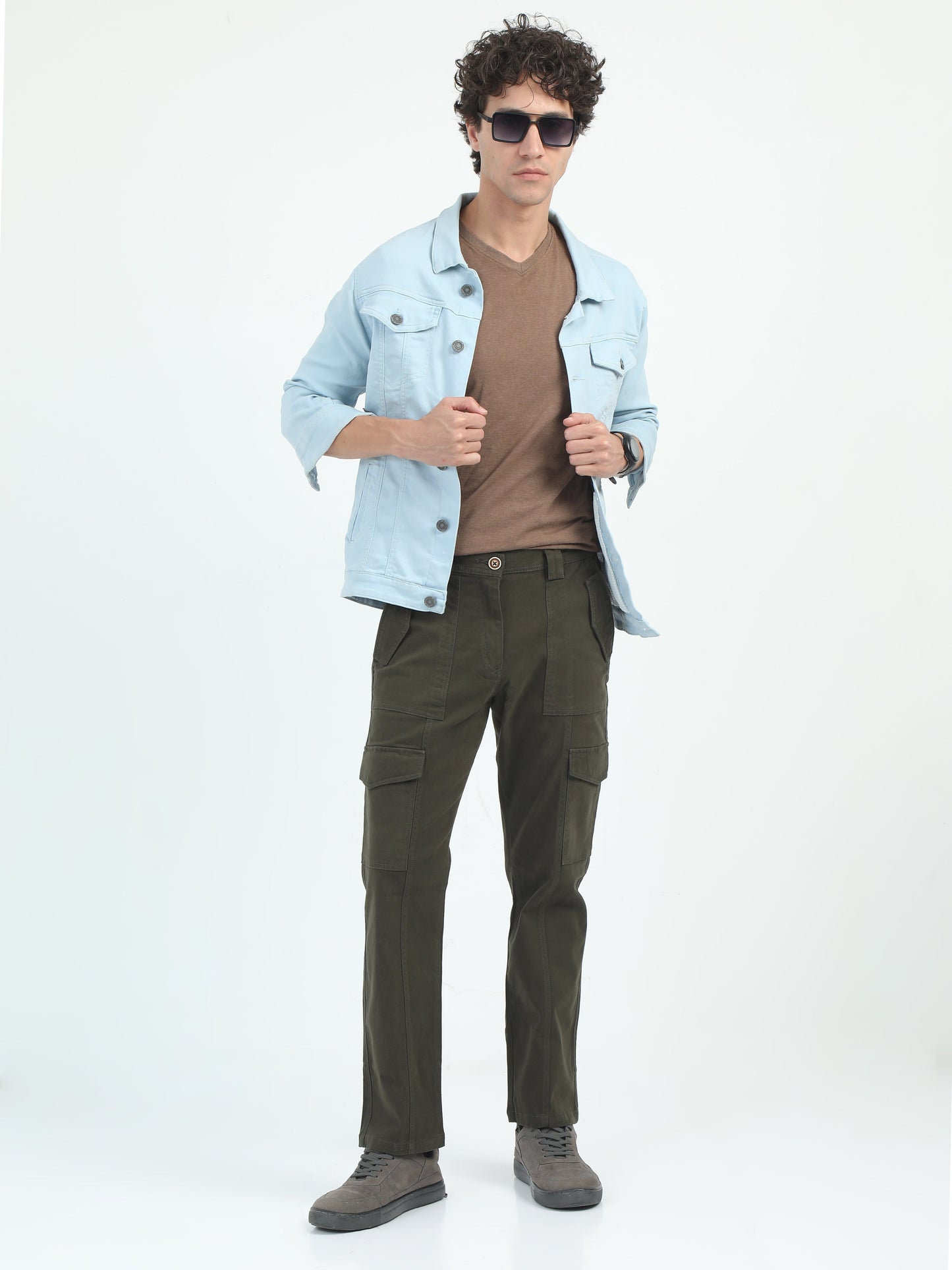 Men Classic Bolsillo Cargo - Olive