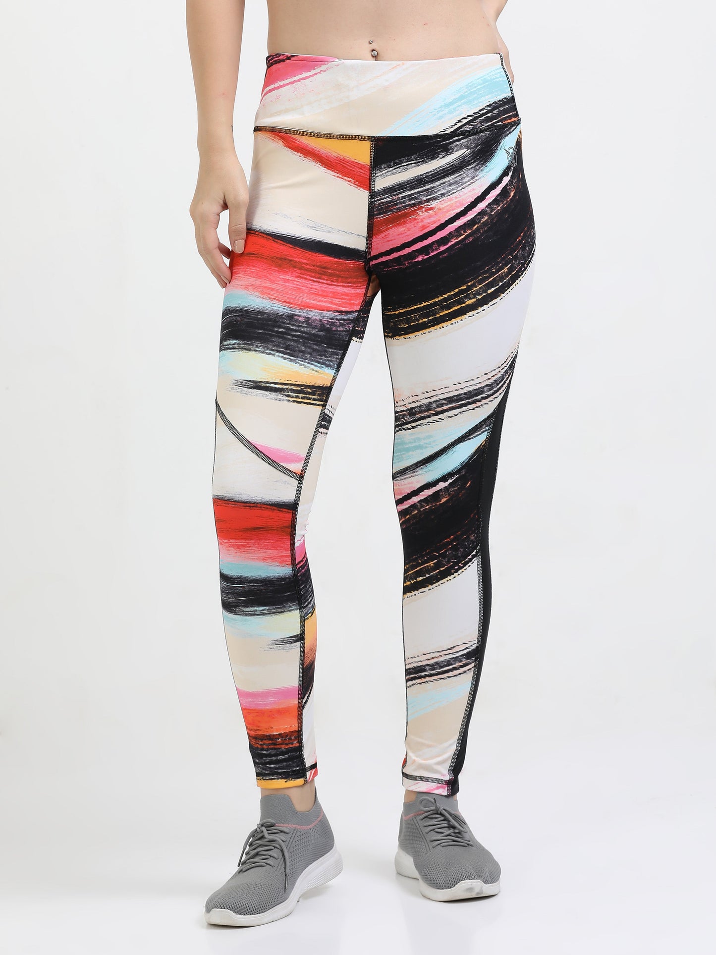 VerveFlex: Smashy Stroke printed legging - Ankle Length Tight / Legging
