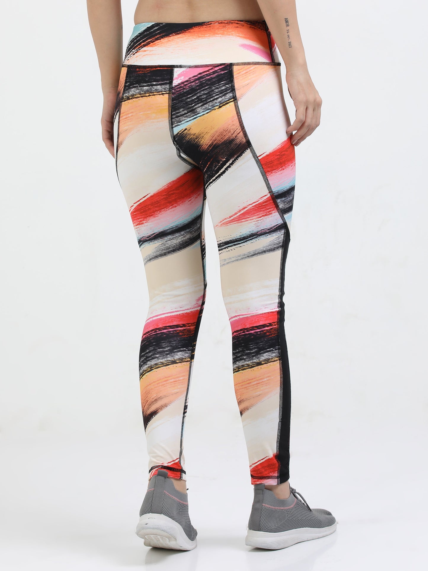 VerveFlex: Smashy Stroke printed legging - Ankle Length Tight / Legging
