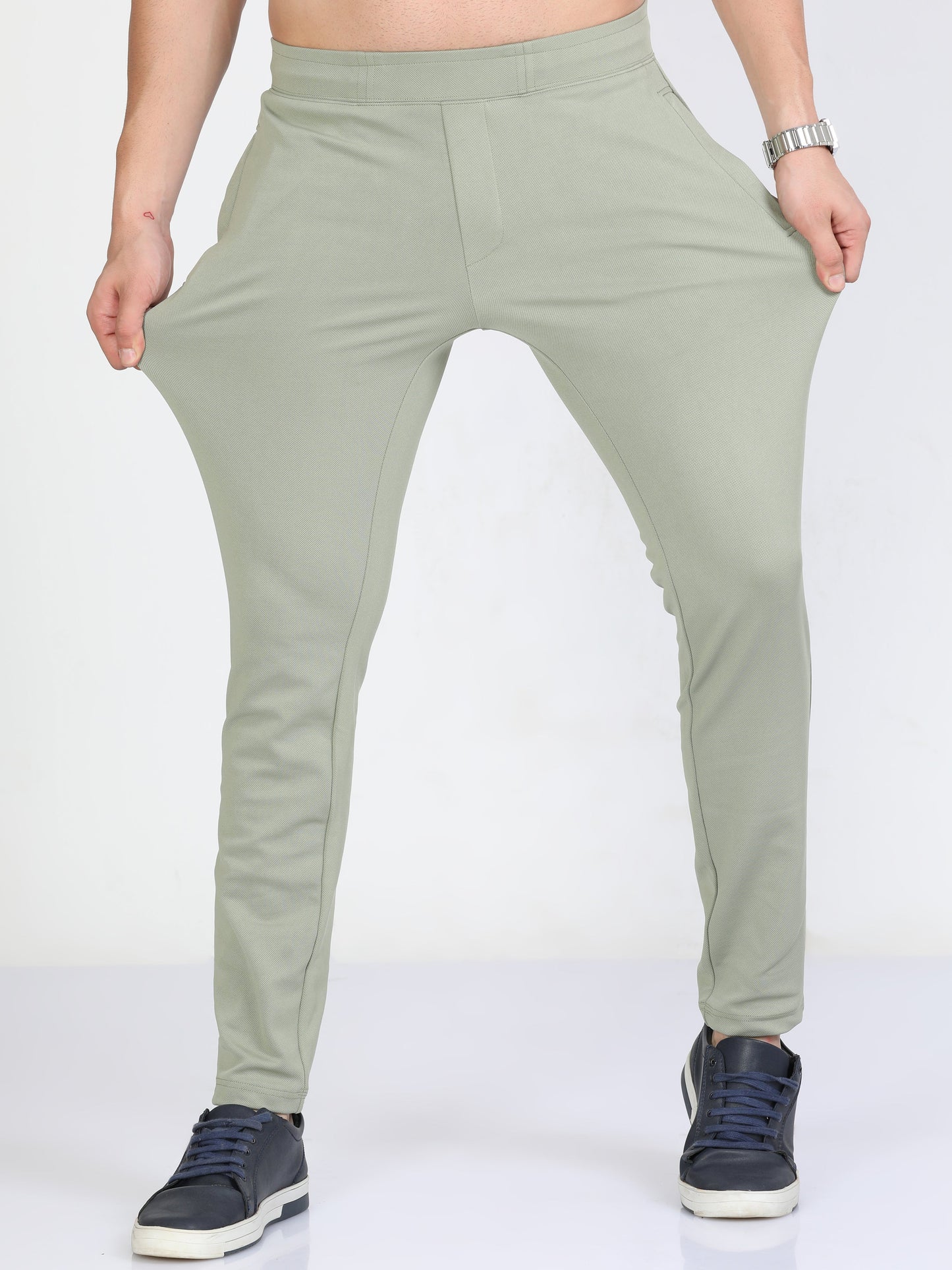 Men Fern Stretchy Peanut Joggers