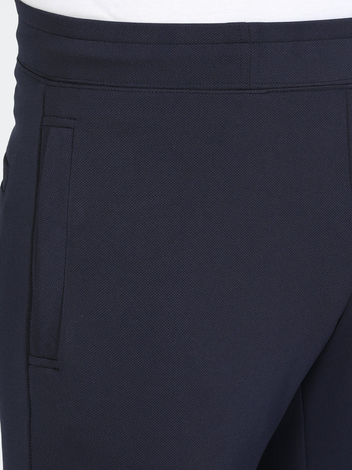 Men Navy Stretchy Peanut Joggers