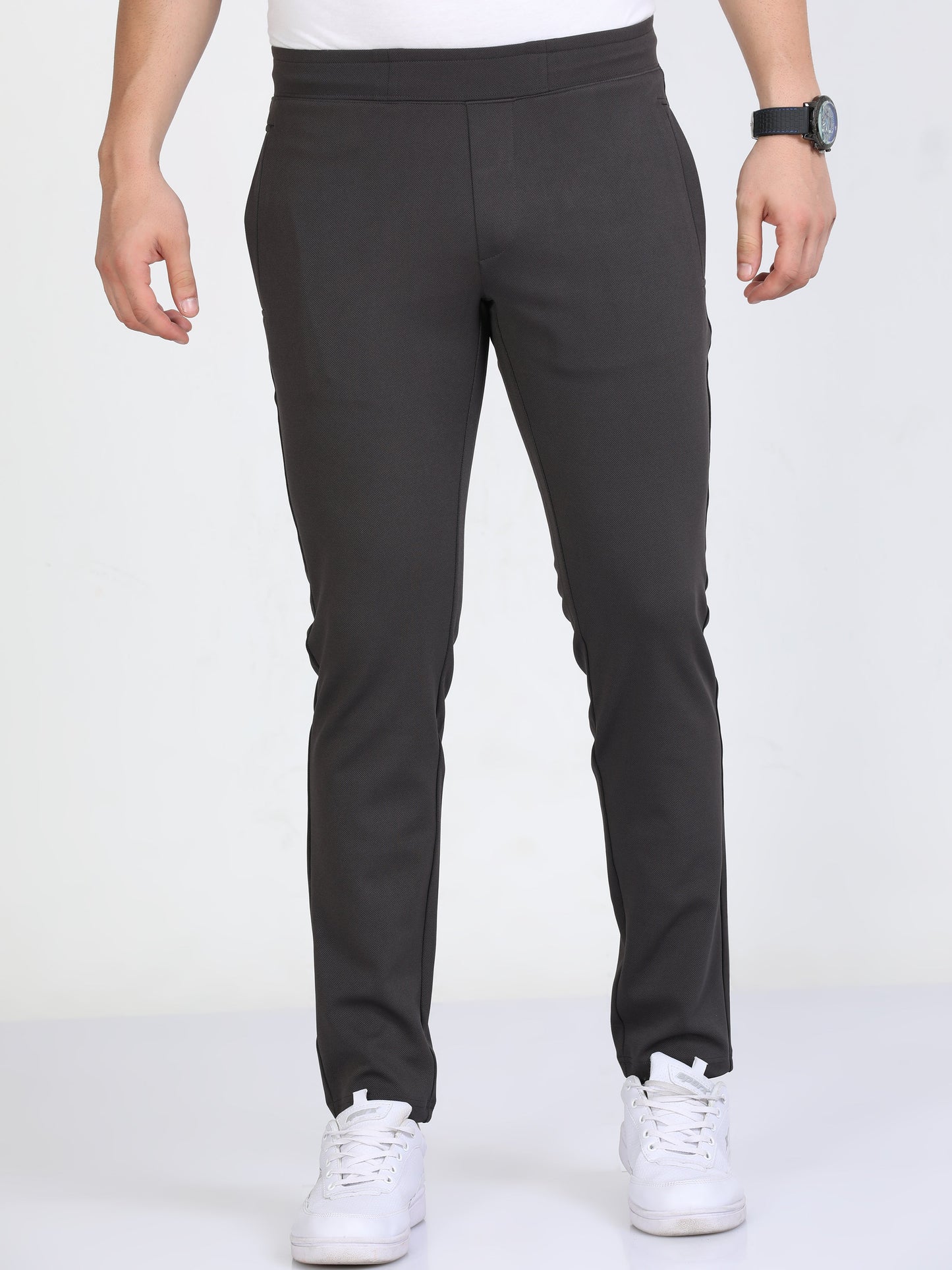 Men Olive Stretchy Peanut Joggers