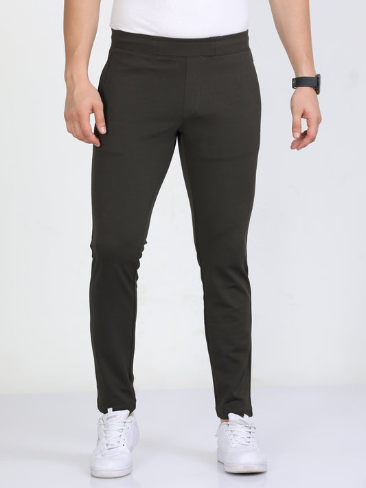 Men Slate Stretchy Peanut Joggers