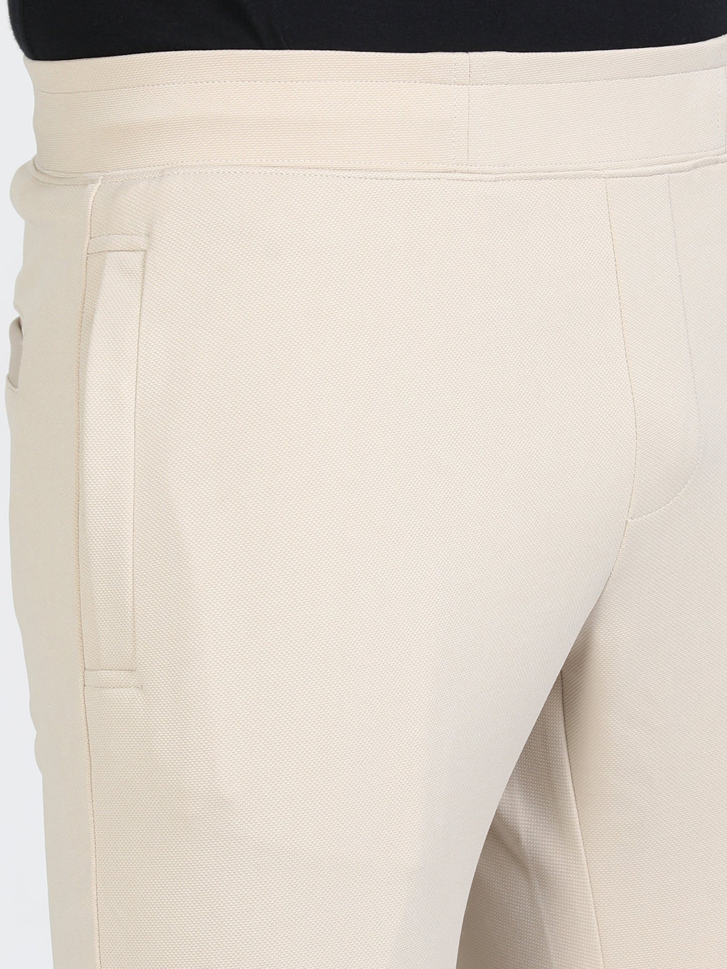 Men Beige Stretchy Peanut Joggers