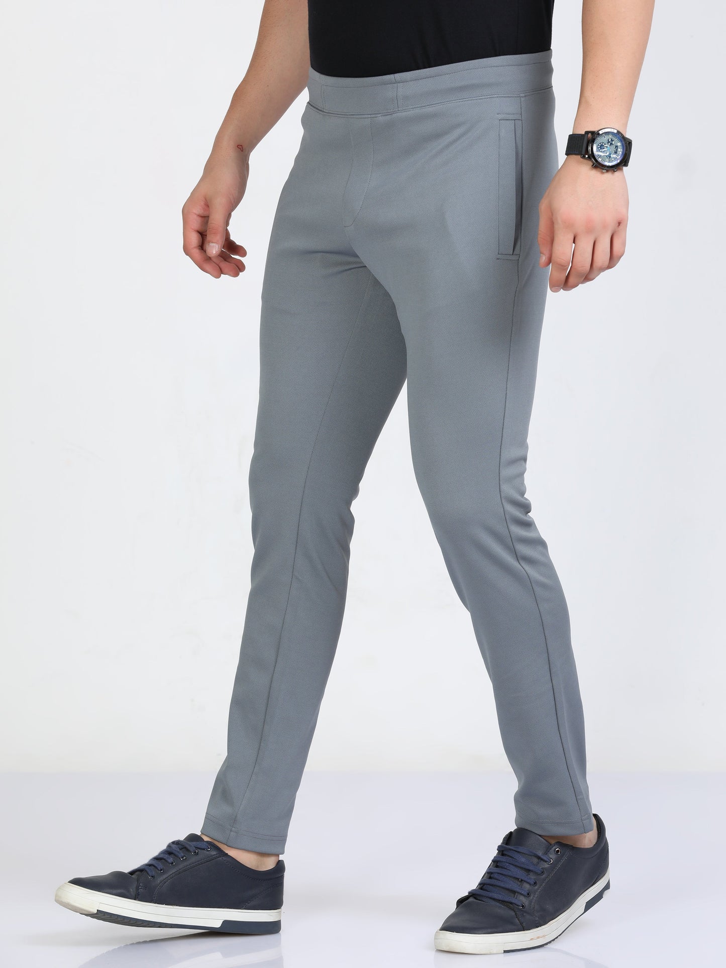 Men Smoke Stretchy Peanut Joggers