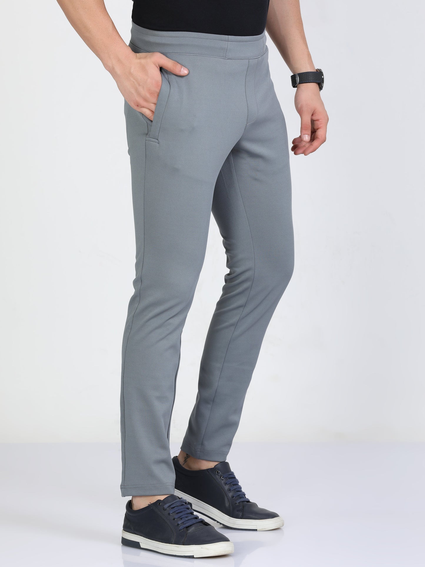 Men Smoke Stretchy Peanut Joggers