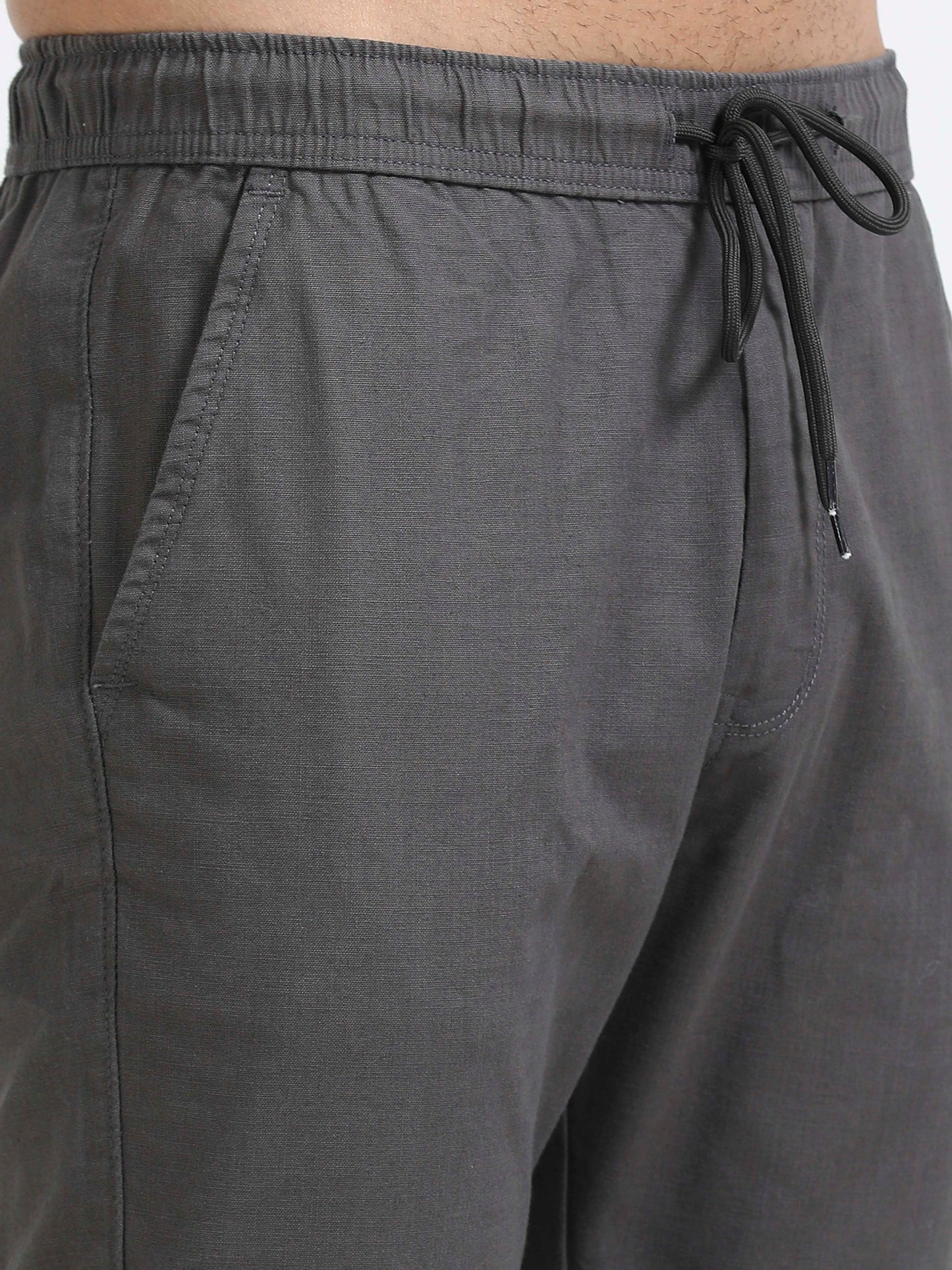 Men Linen Traveller Pant-Dk Grey