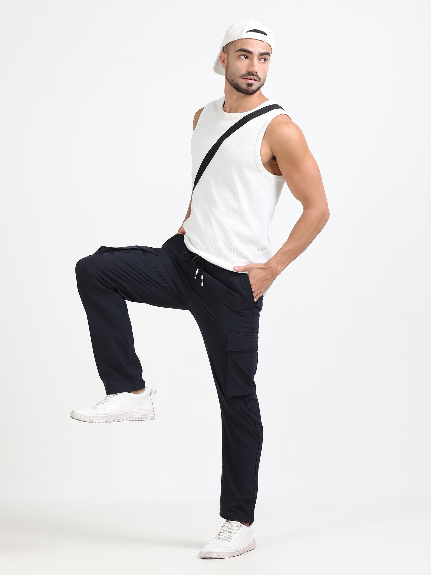 Men Parachute Cargo-Navy