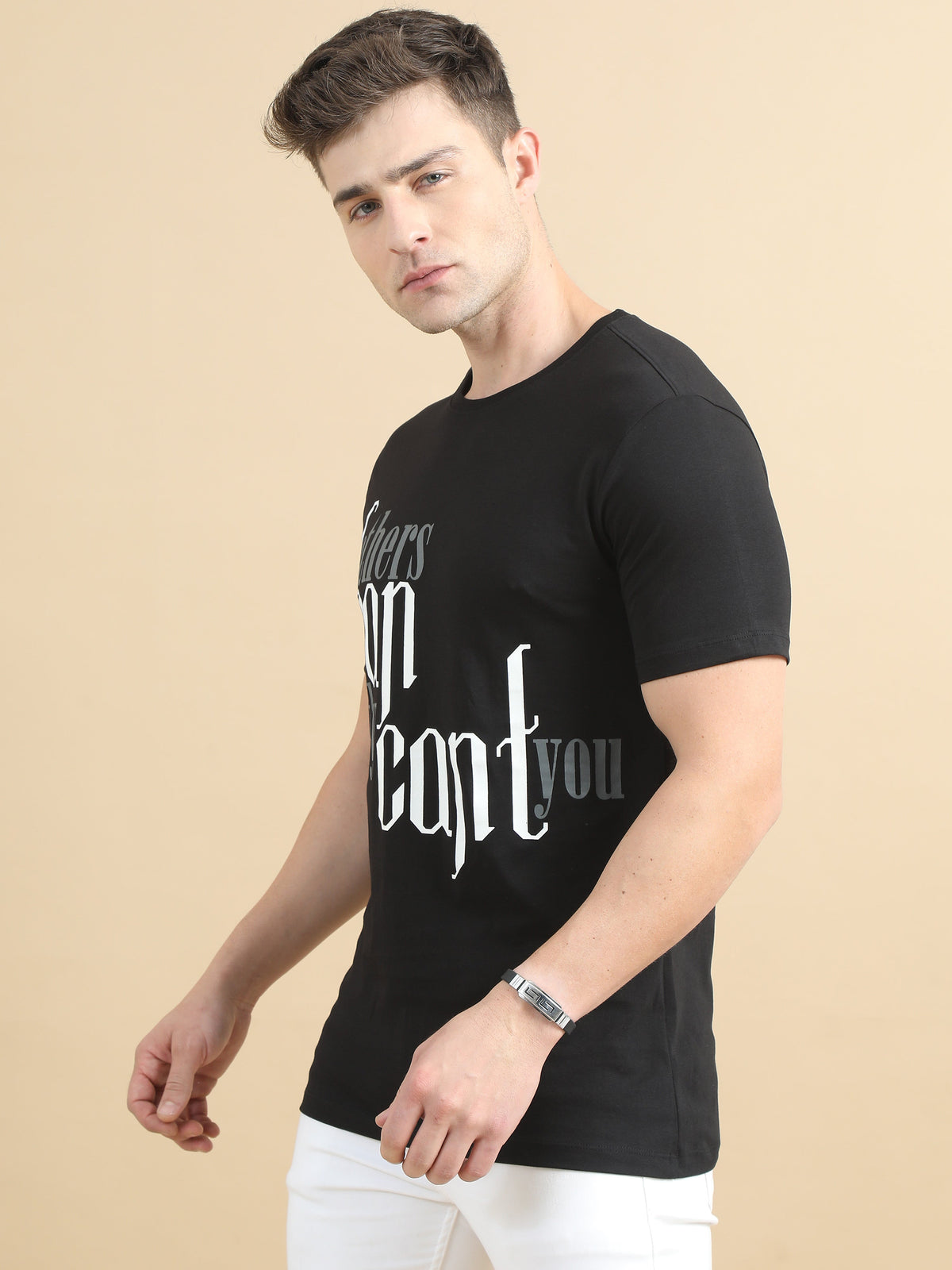If Others Can Why Can't You Men Printed T-Shirt- Black