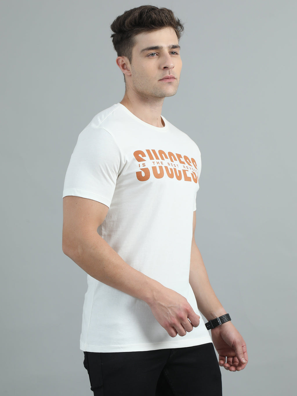 Success Printed T-Shirt- White