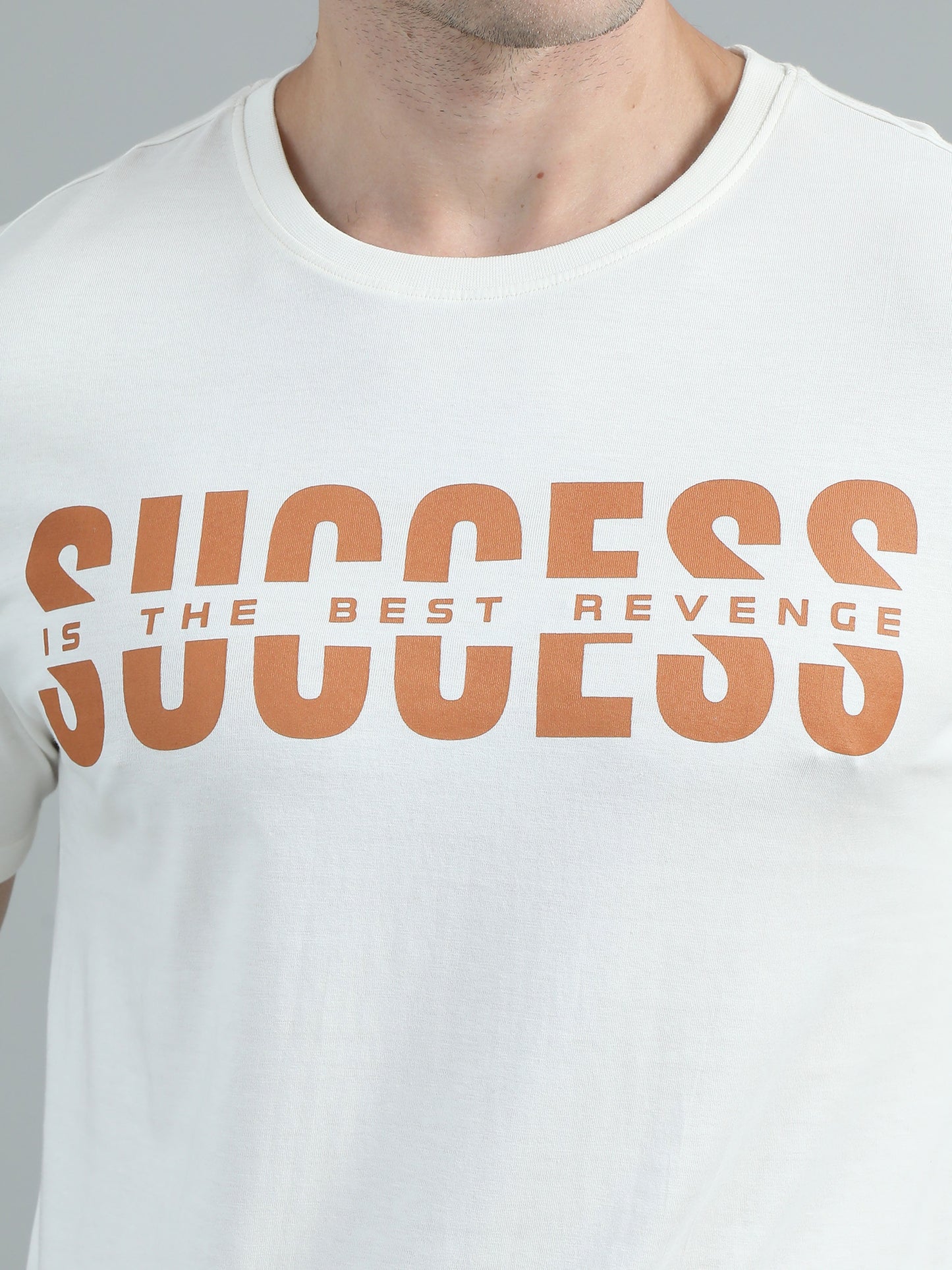 Success Printed T-Shirt- White