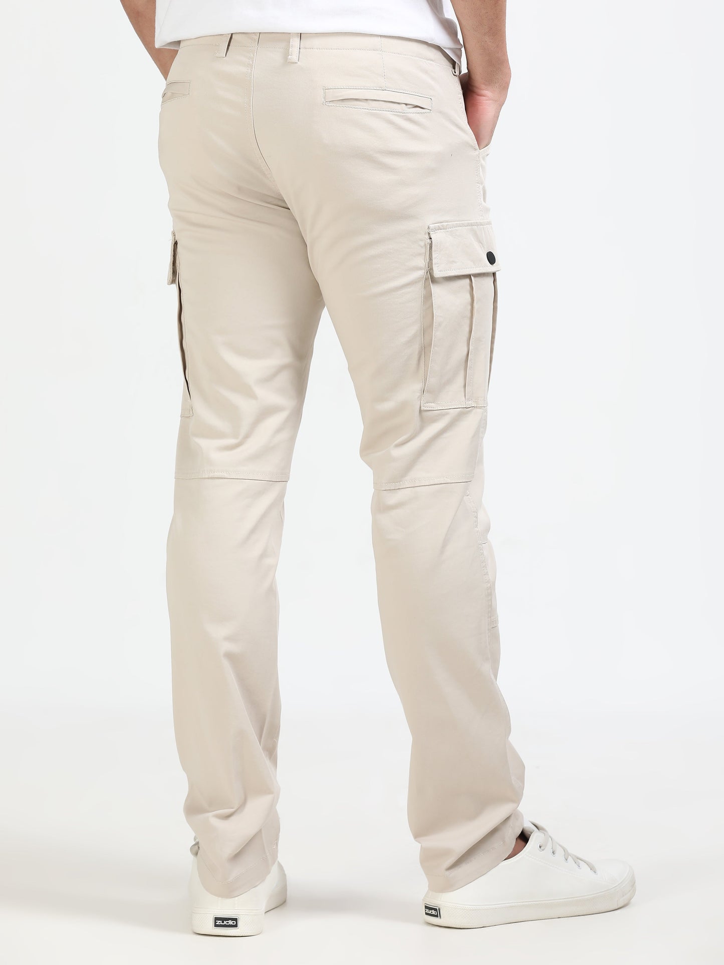 Men Heavy Cargo-Cream