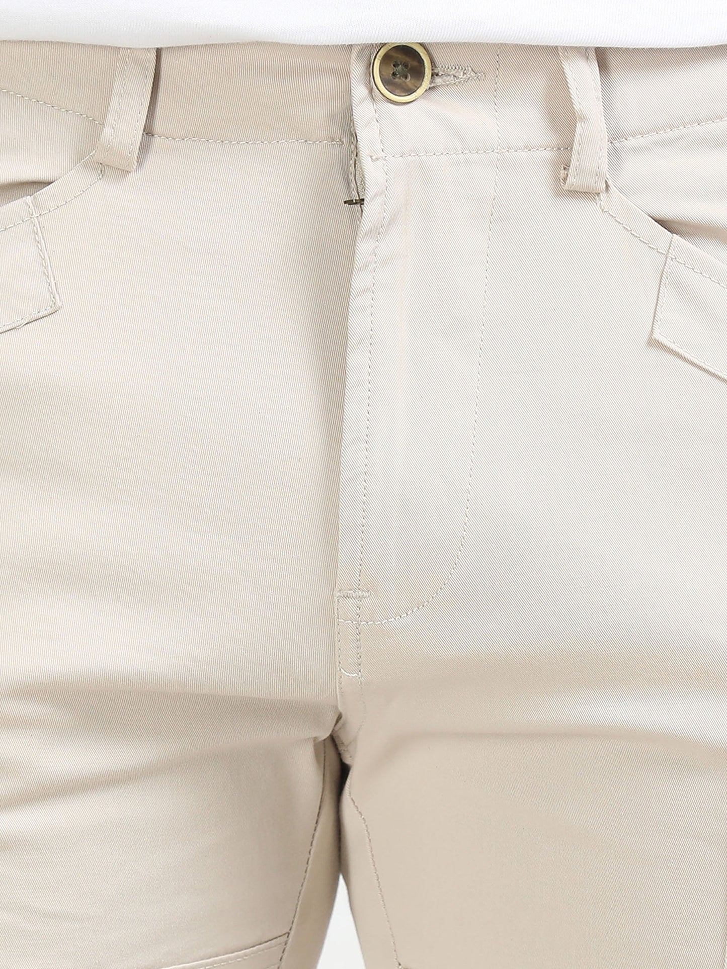 Men Heavy Cargo-Cream