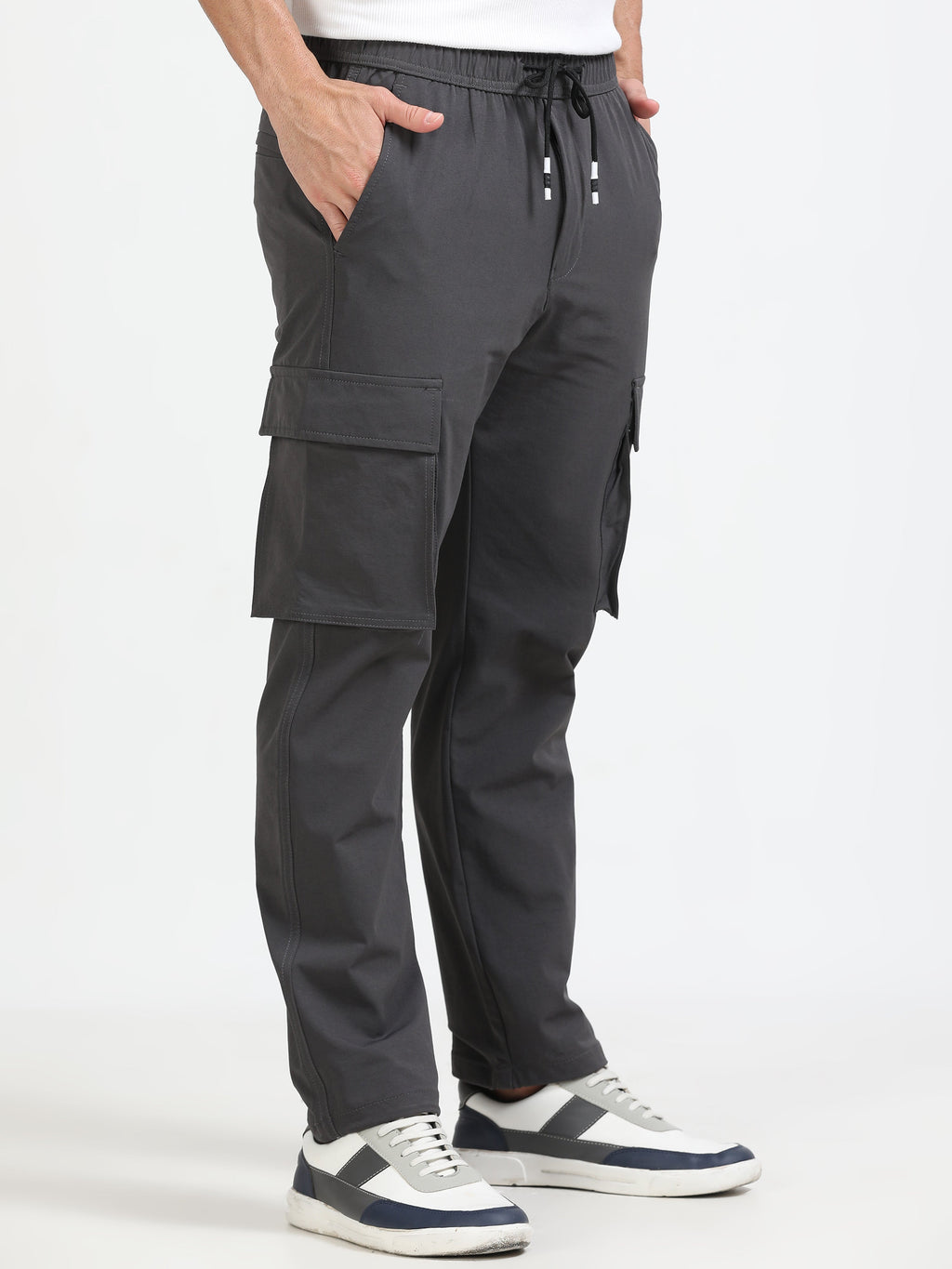 Men Parachute Cargo-Dk Grey