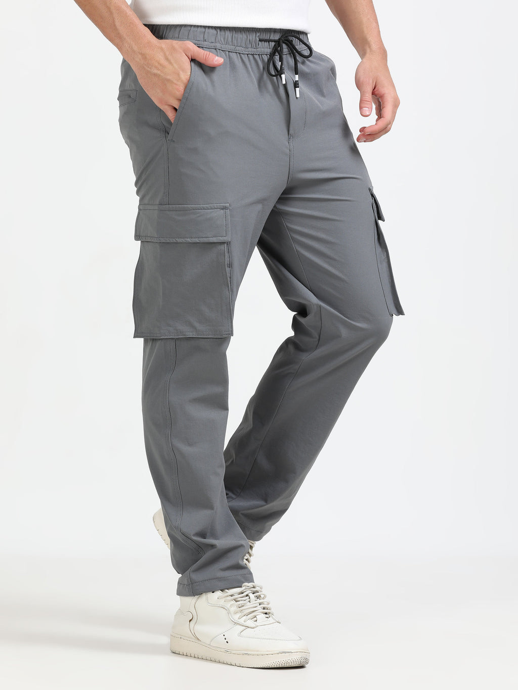 Men Parachute Cargo-Lt Grey