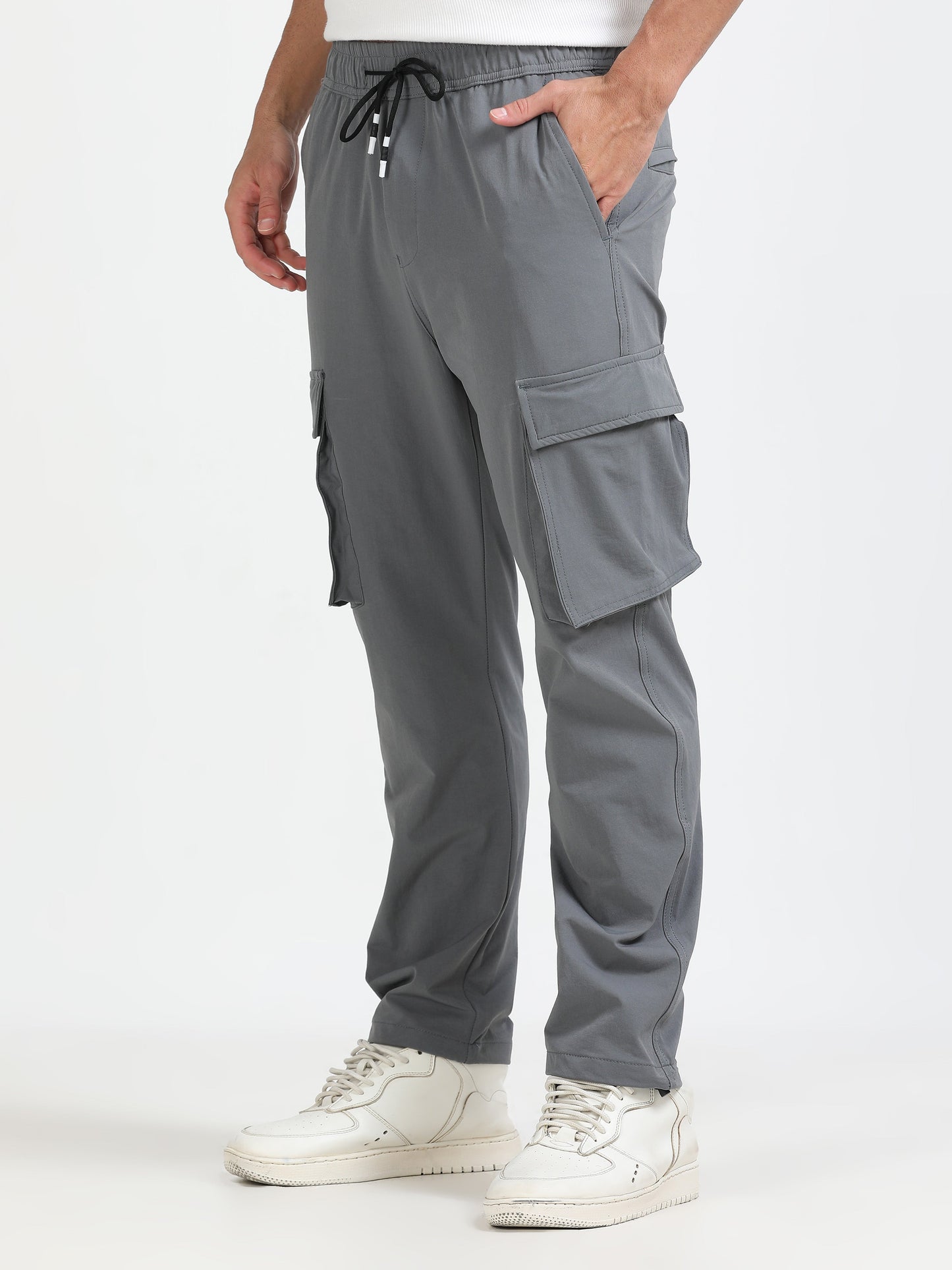 Men Parachute Cargo-Lt Grey
