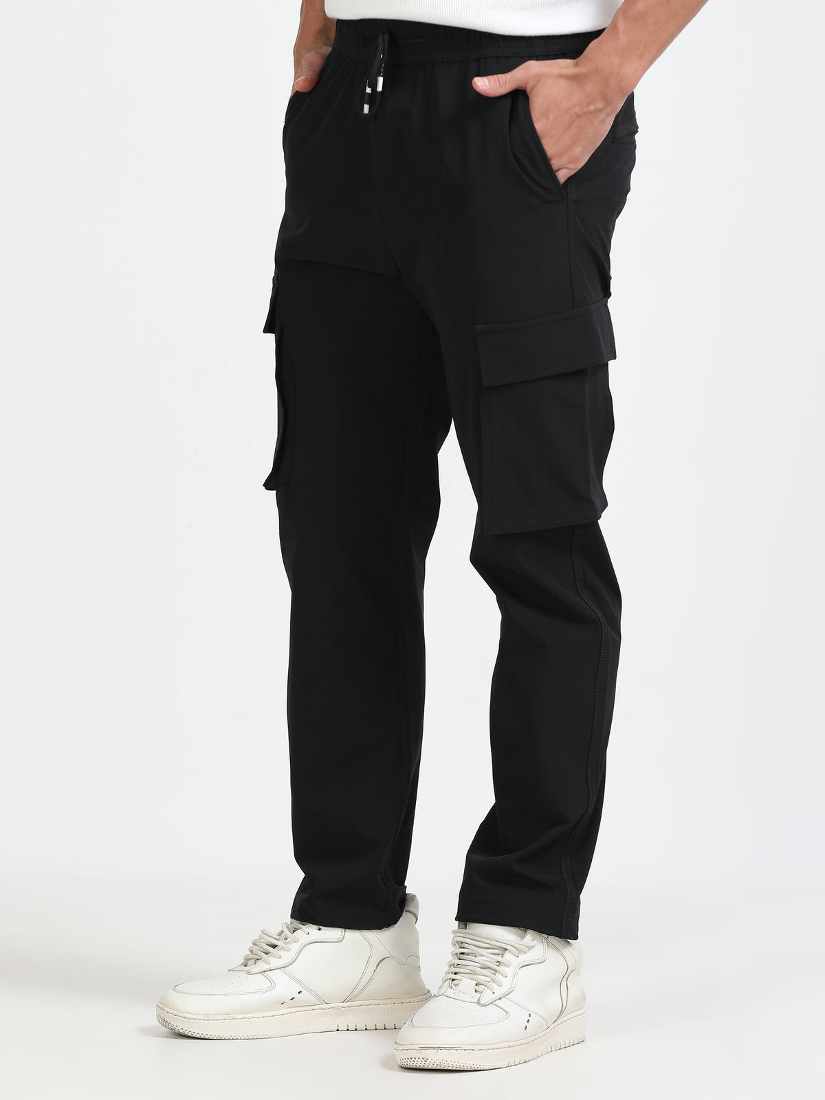 Men Parachute Cargo-Black