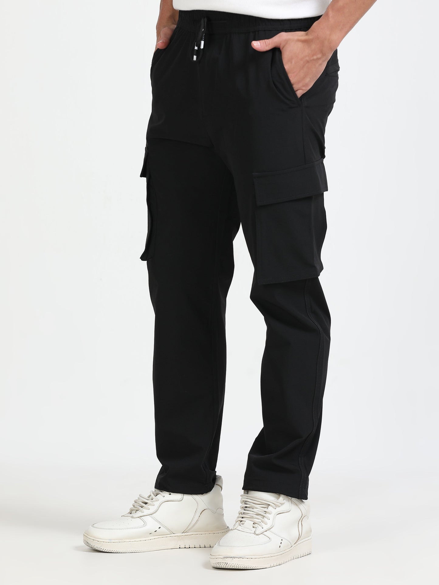 Men Parachute Cargo-Black