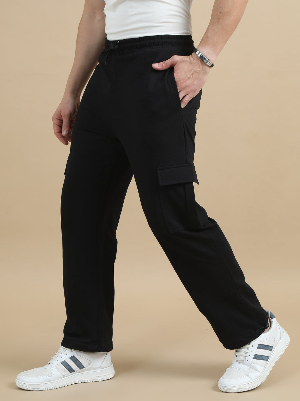 Men Cargo Pant - Black