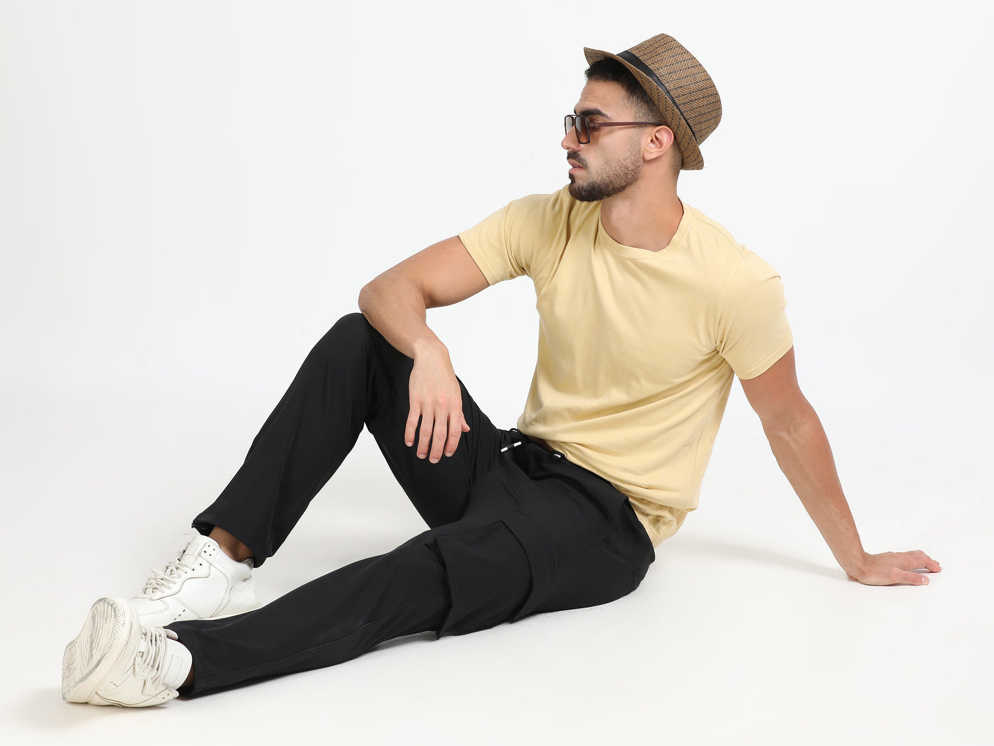 Men Parachute Cargo-Black