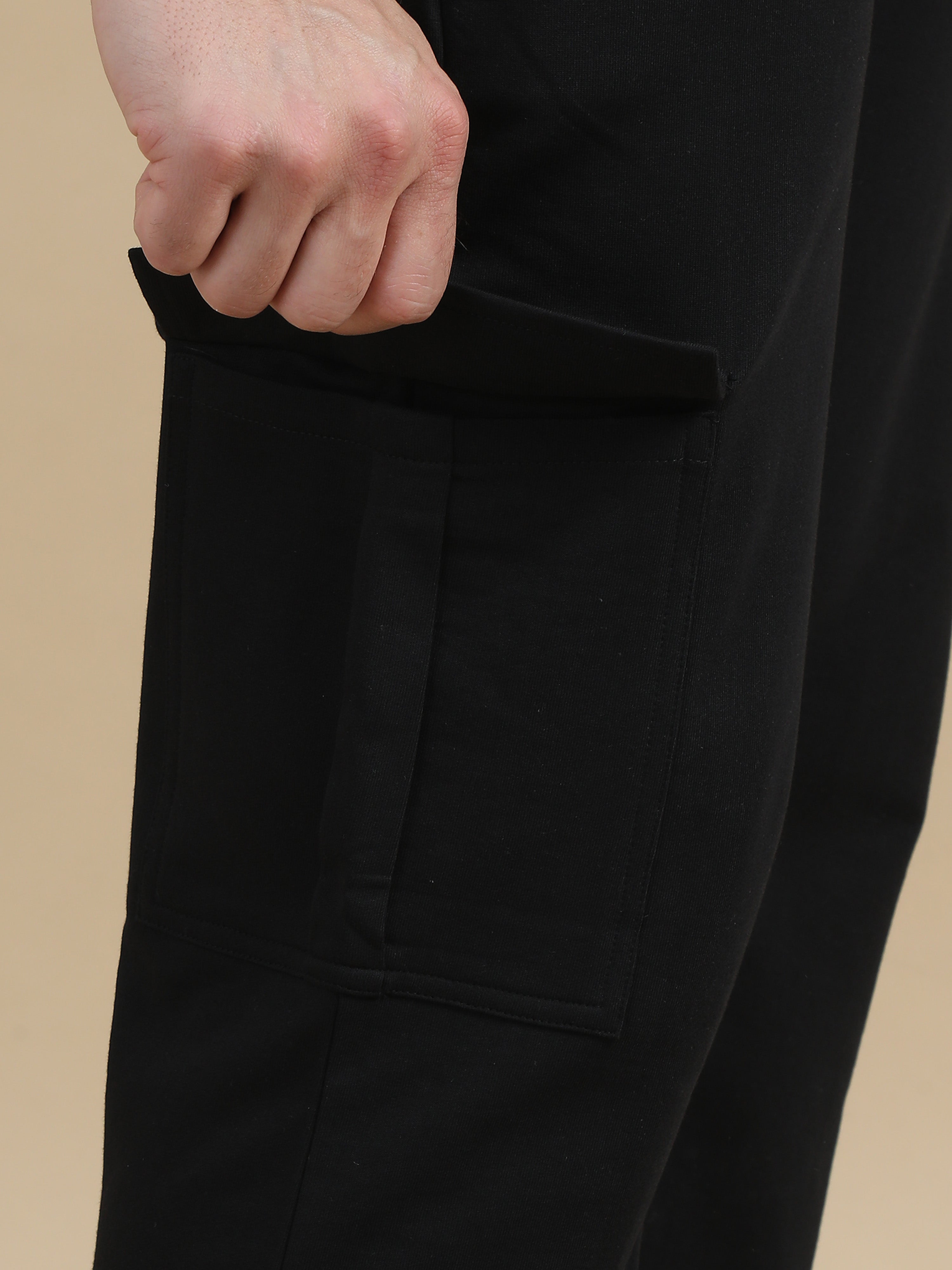 Men Cargo Pant - Black